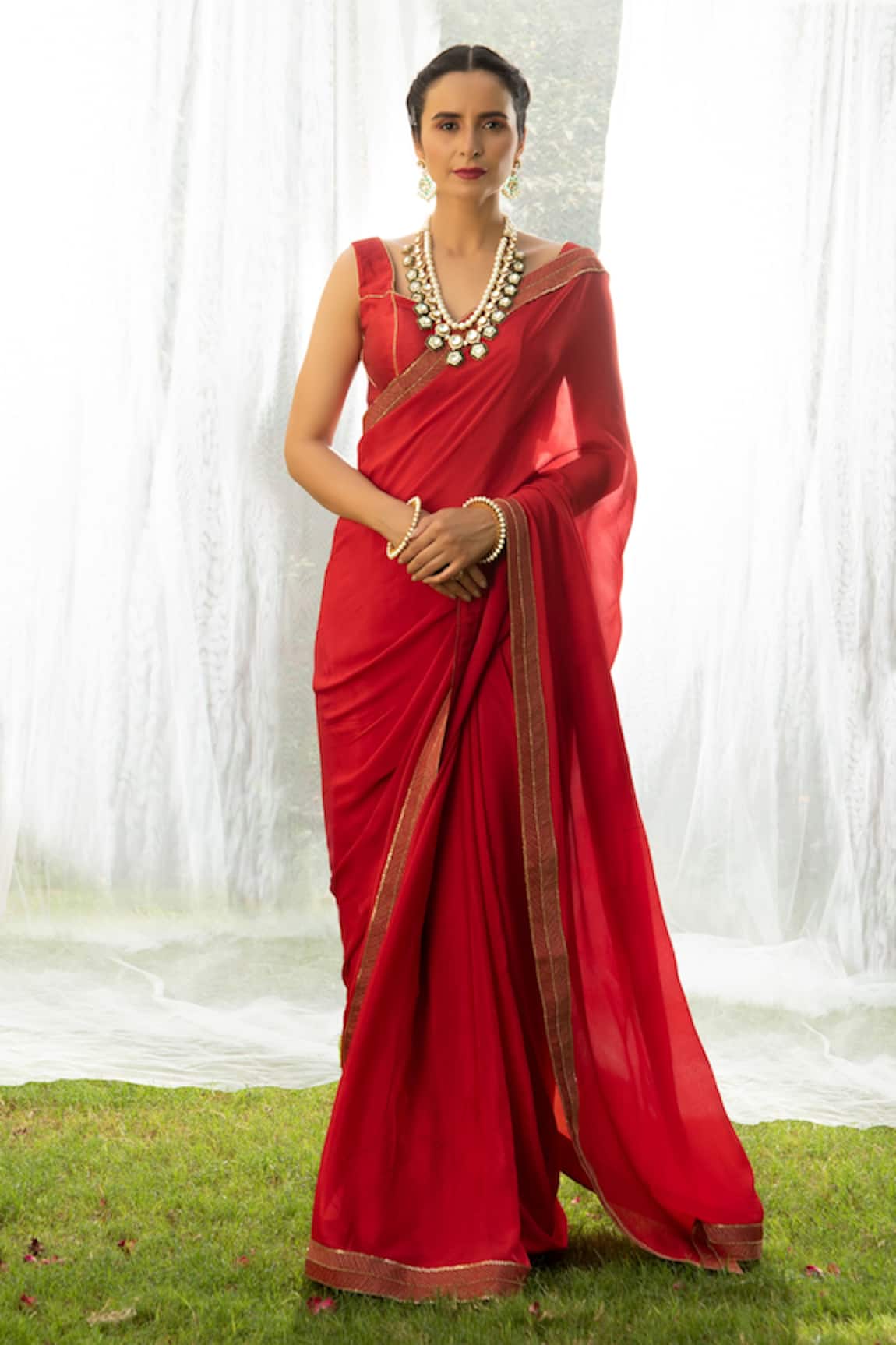 Priyal Bhardwaj Saree With Silk Blouse