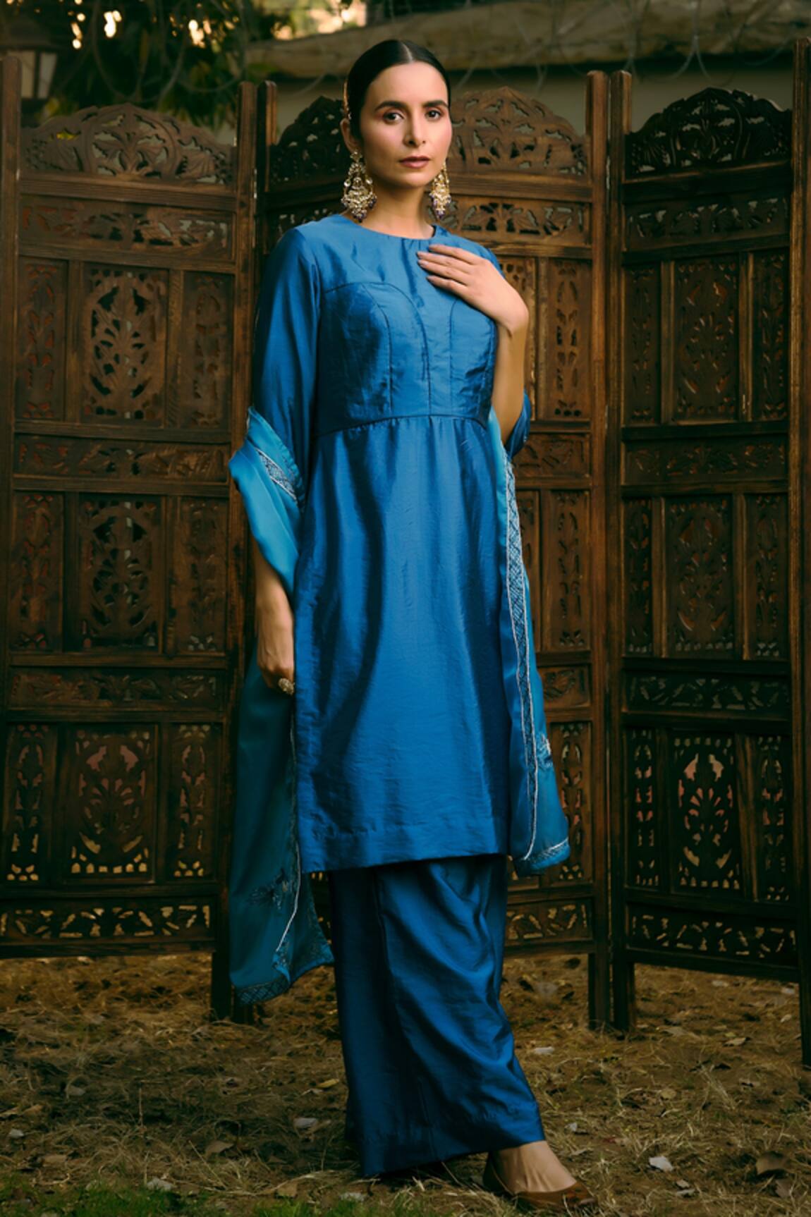 Priyal Bhardwaj Kurta Set With Embroidered Dupatta