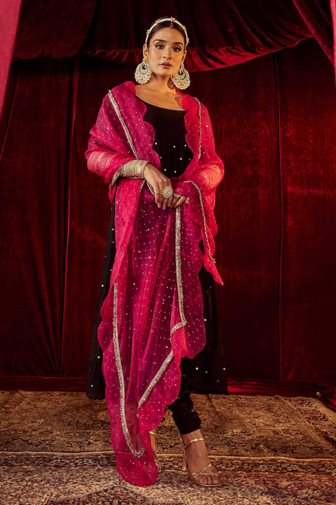 Roze Meher Tiered Anarkali Set