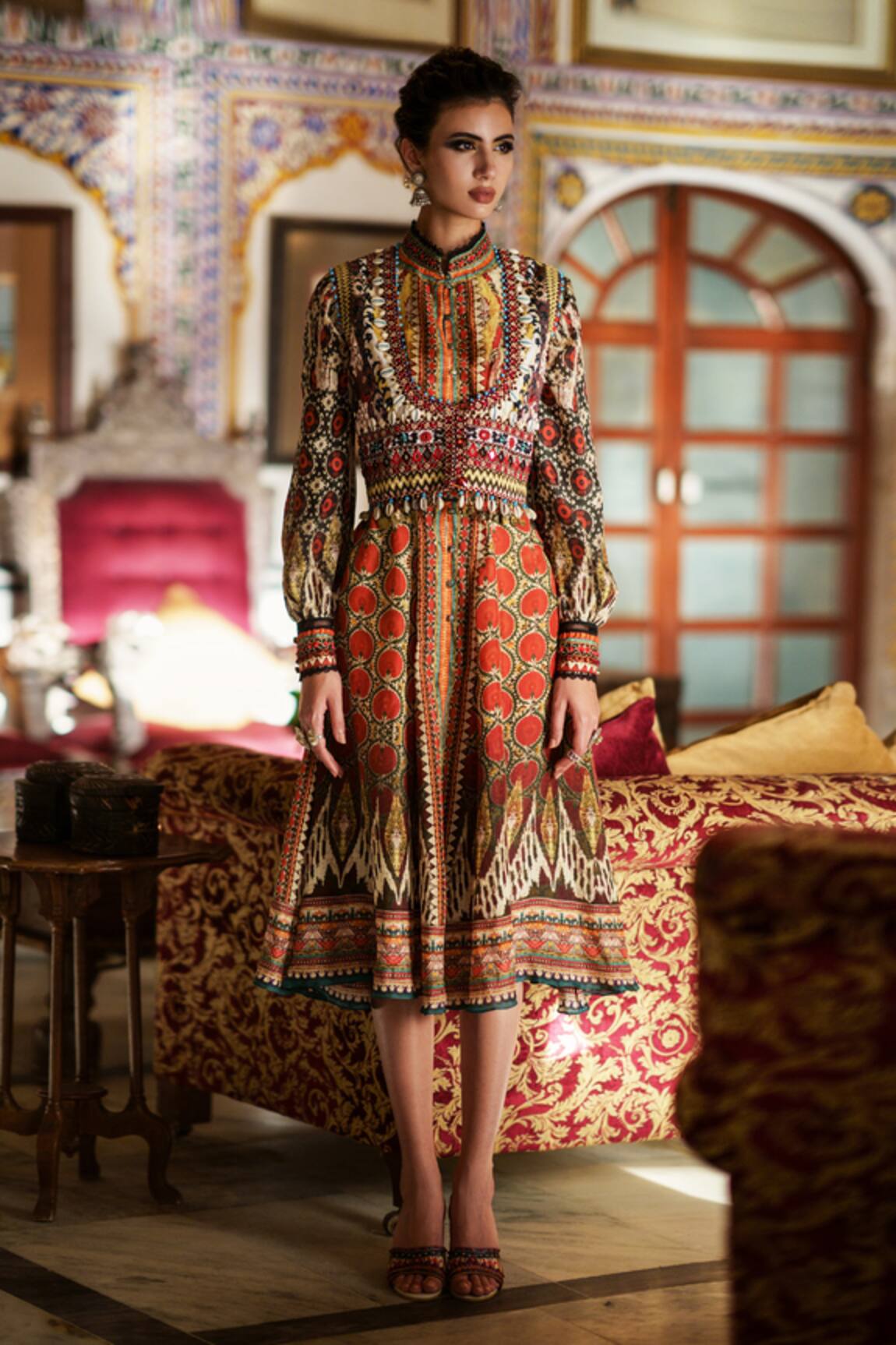 Rajdeep Ranawat Reha Silk Midi Dress