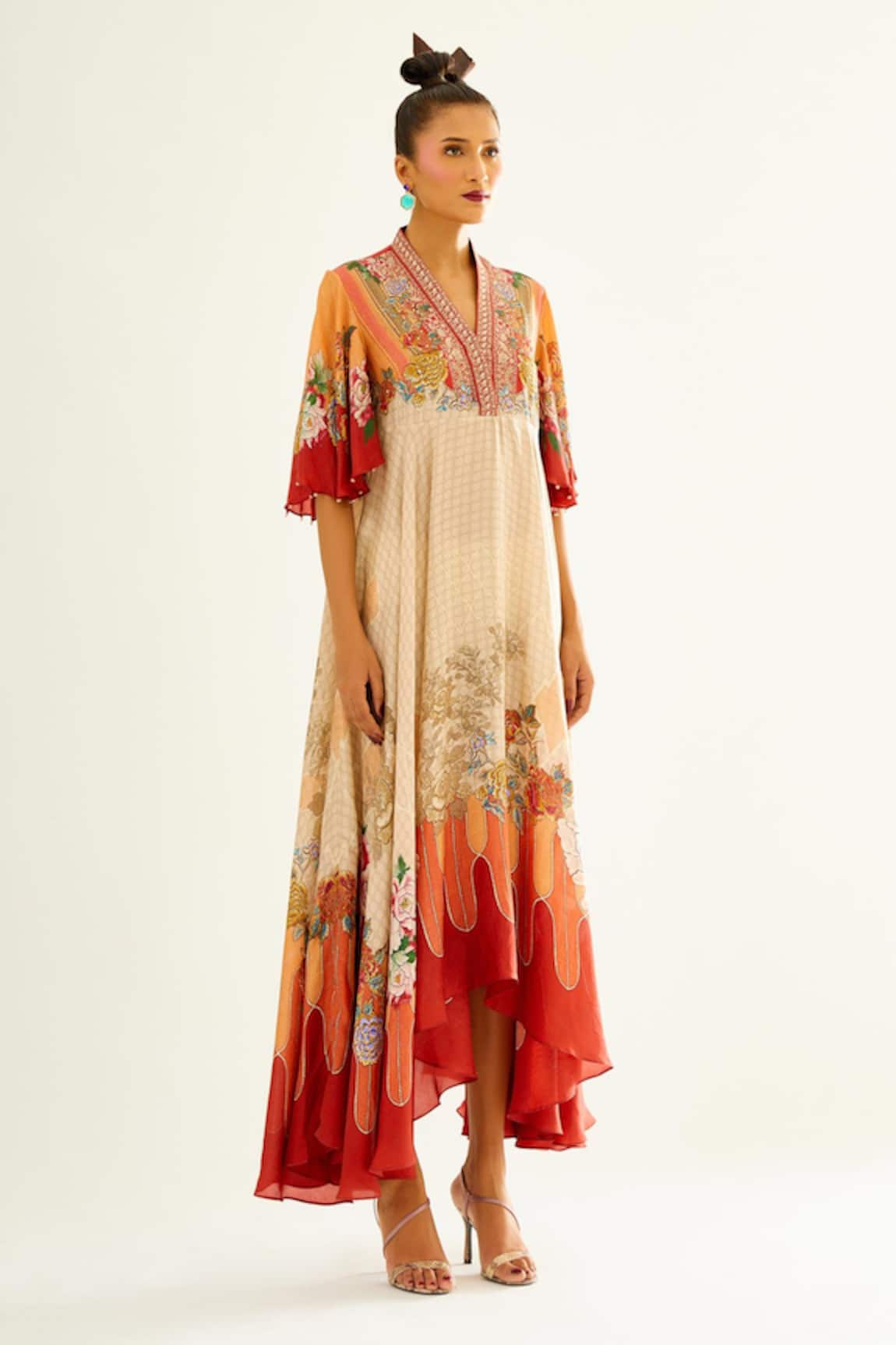 Rajdeep Ranawat Cindy Floral Print Dress