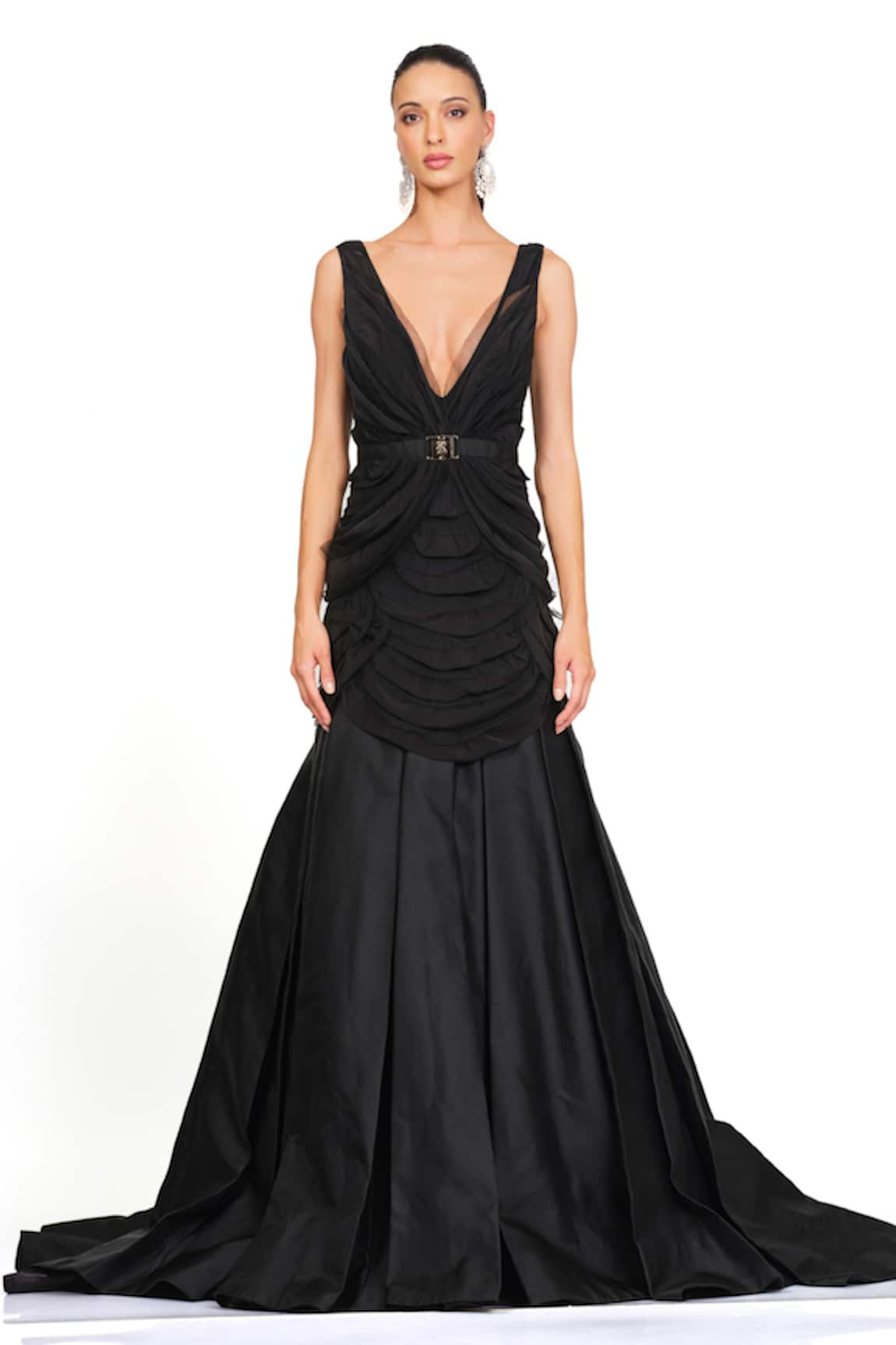 Rocky Star Layered Frill Gown