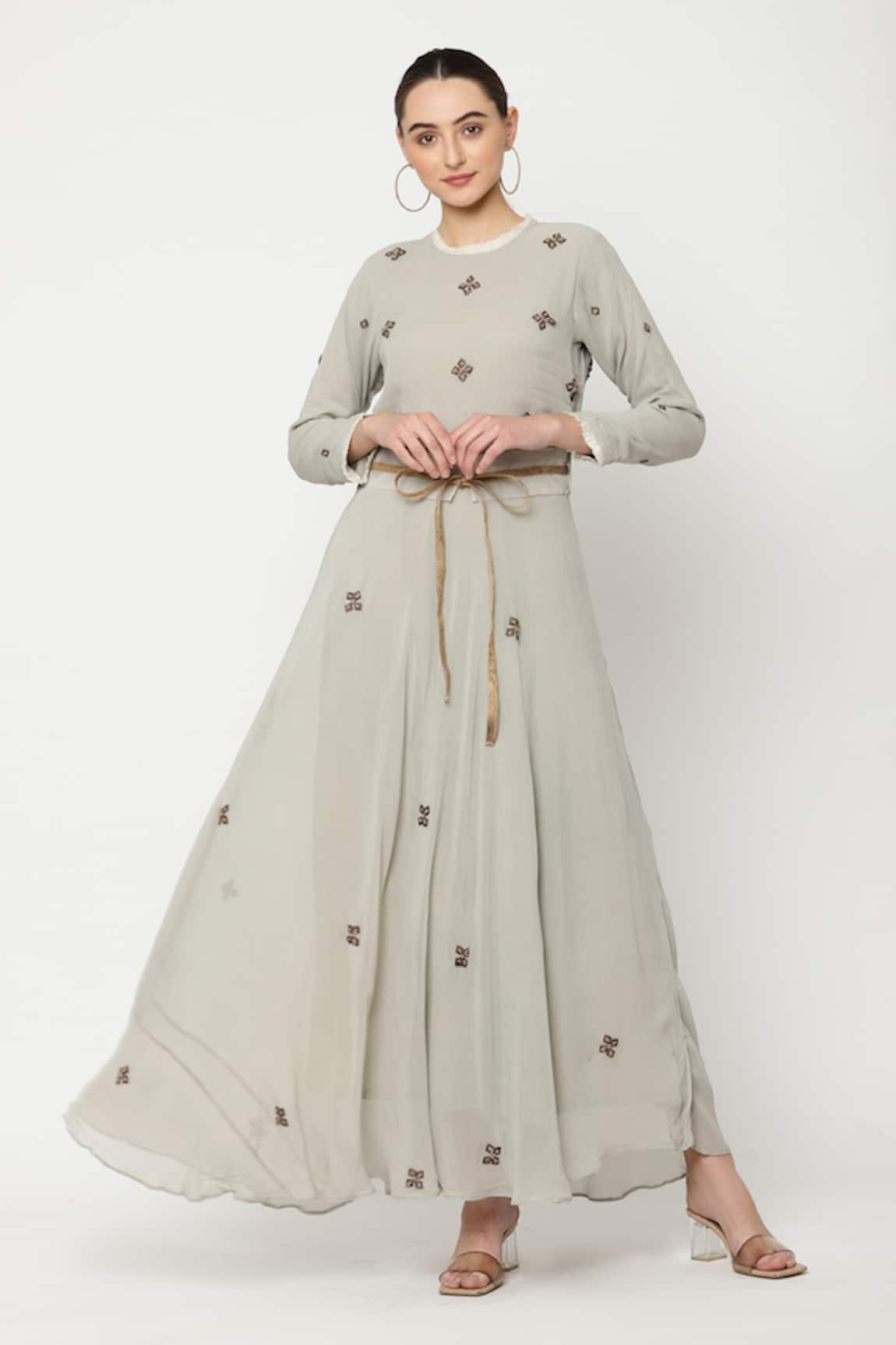 Musal Syrah Embroidered Maxi Dress