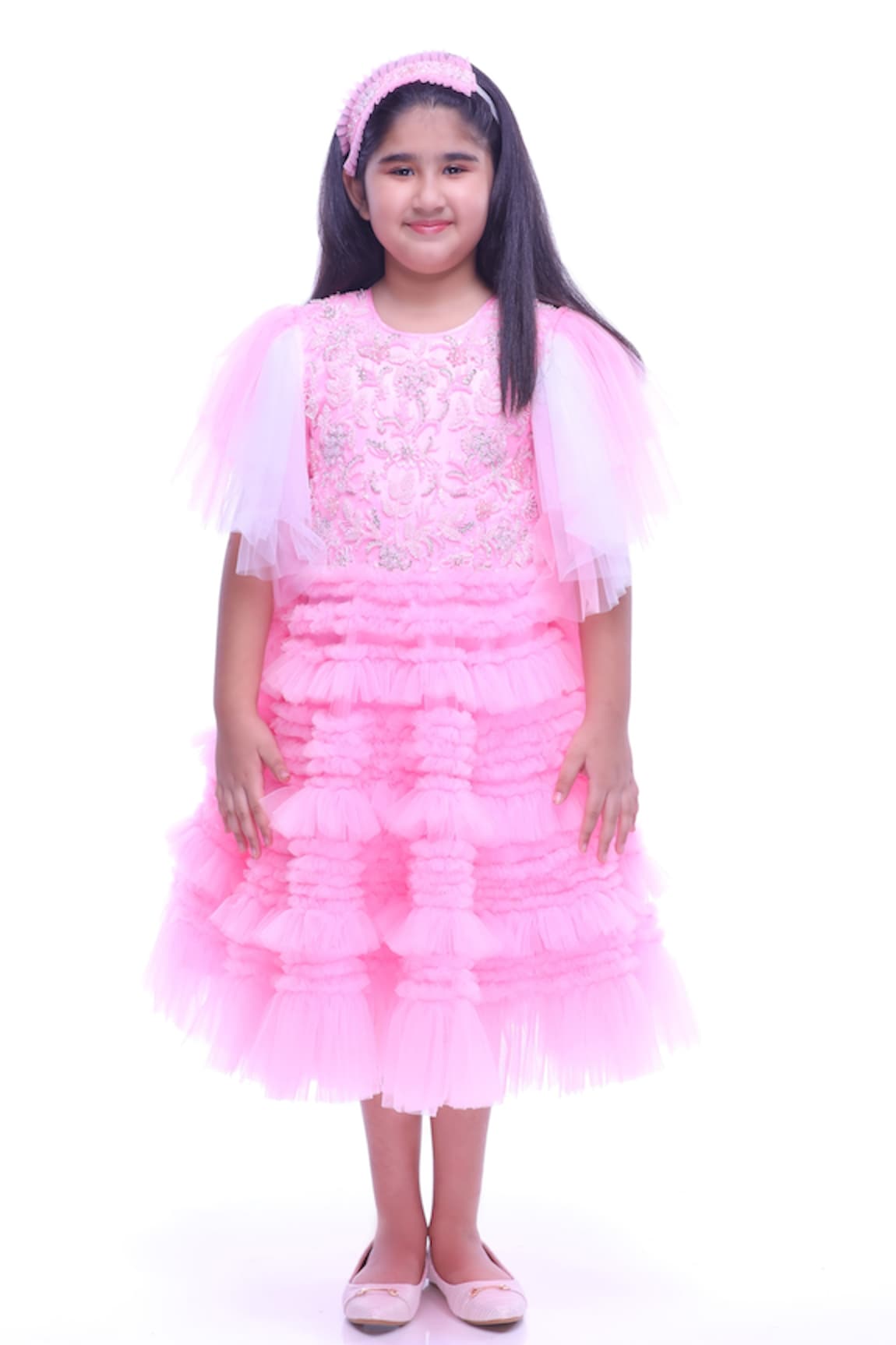 Ranikidswear Layered Ruffle Dress