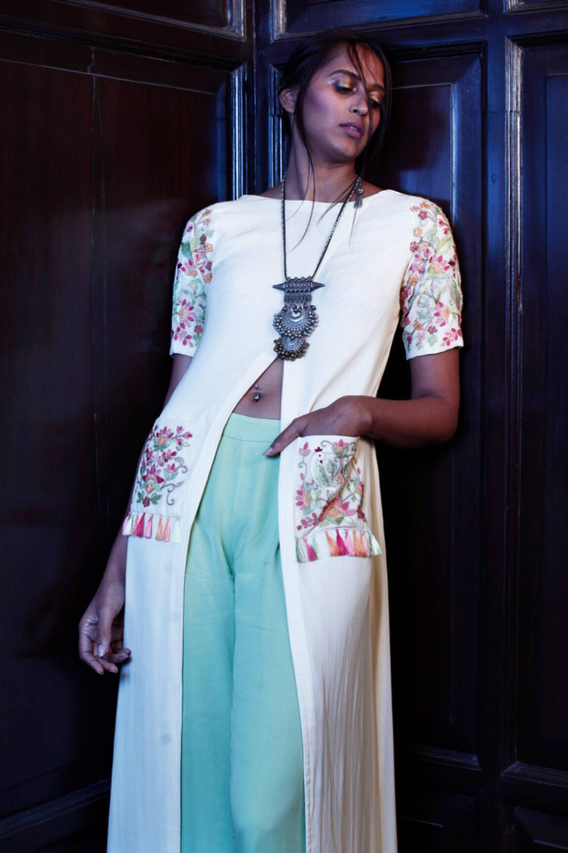 Samatvam By Anjali Bhaskar Embroidered Kurta & Palazzo Set 