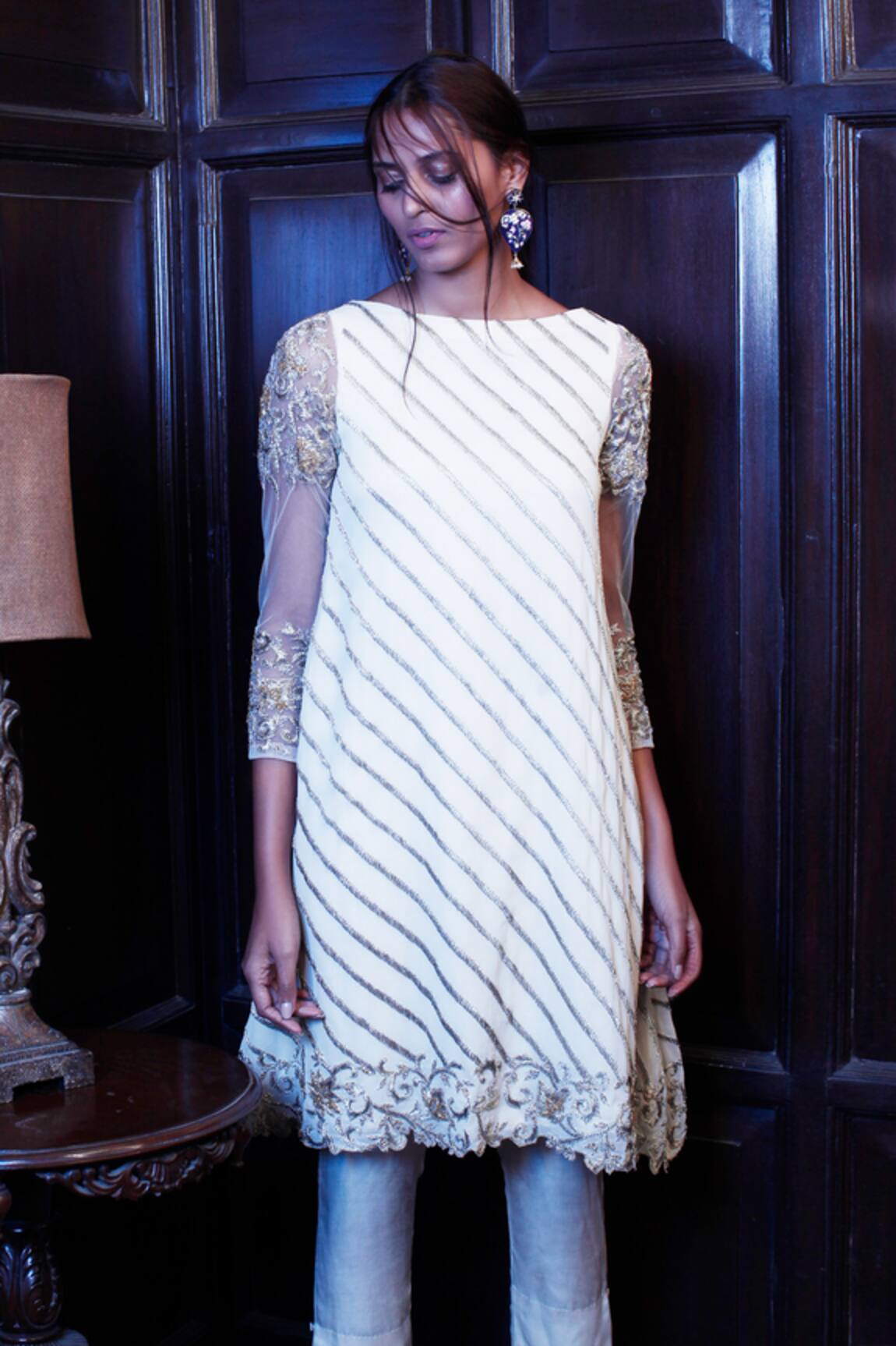 Samatvam By Anjali Bhaskar Embroidered Kurta & Pant Set 