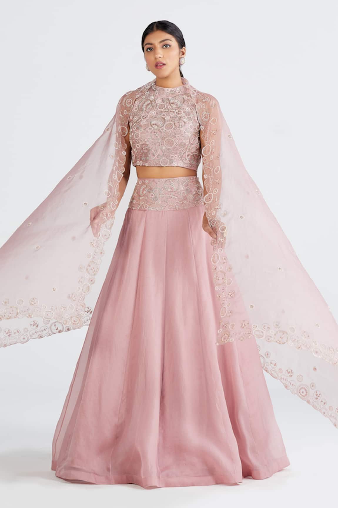 Megha Bansal Ira Hand Embroidered Bridal Lehenga Set