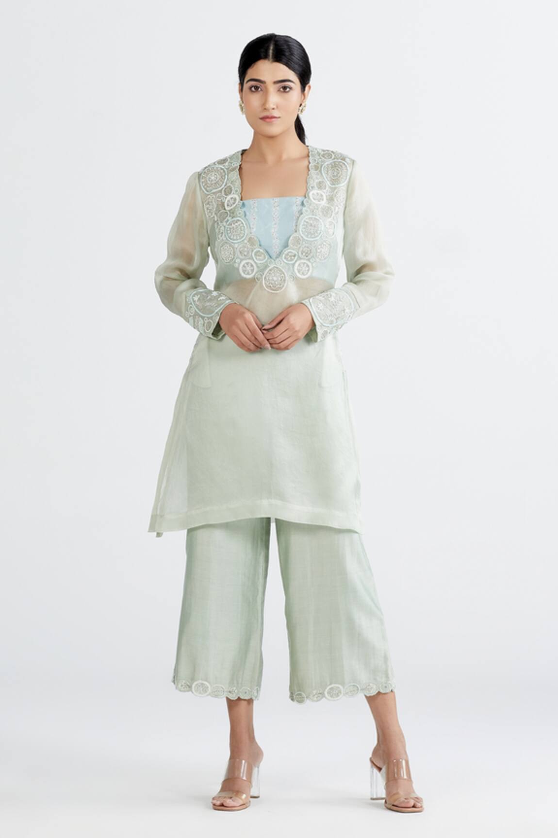 Megha Bansal Aarzoo Vrit Sequin Work Kurta Set