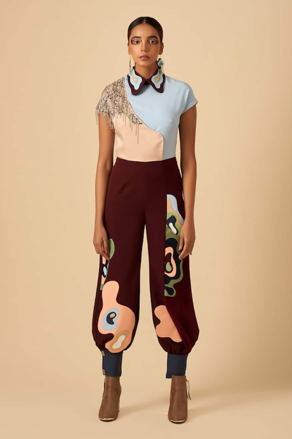 Siddhant Agrawal Applique Jumpsuit 