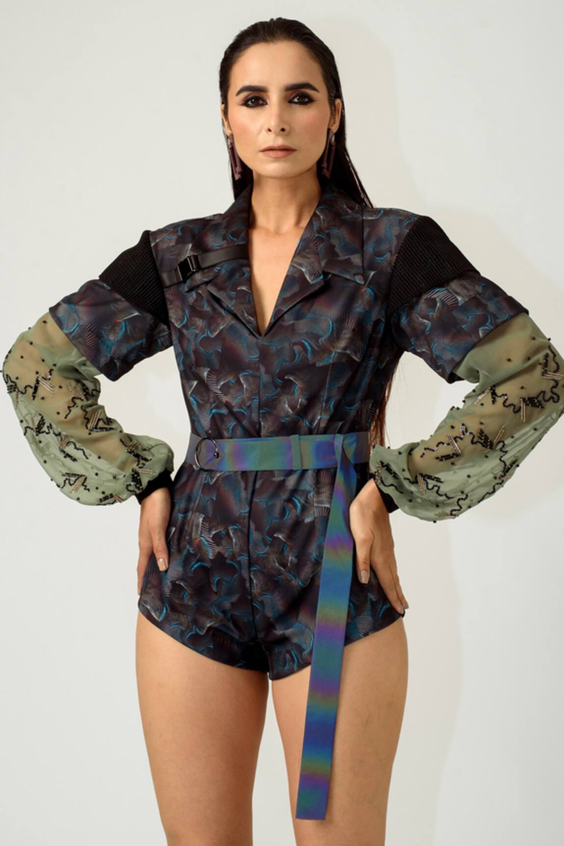 Siddhant Agrawal Printed Playsuit