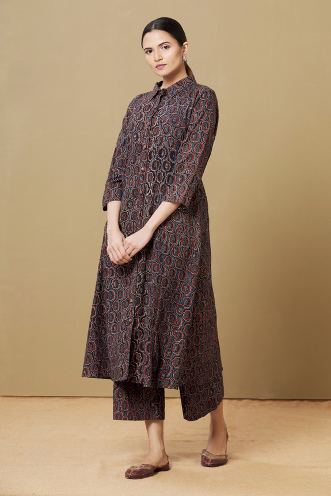 Sagaa by Vanita Ajrakh Kurta & Pant Set