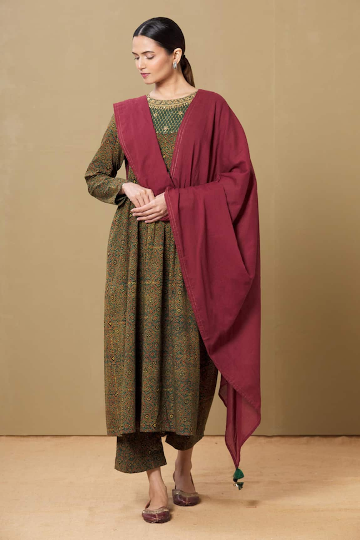 Sagaa by Vanita Ajrakh Anarkali Set