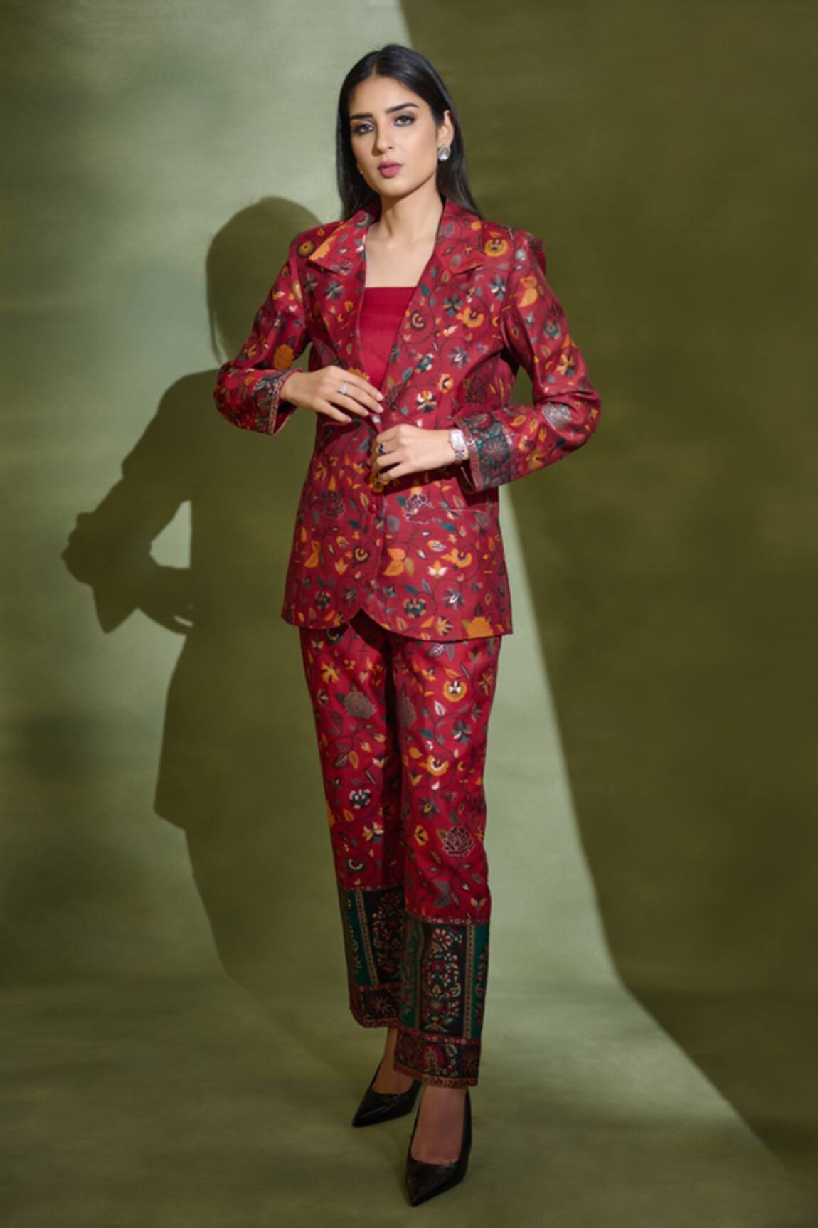 Safaa Mihrab Blazer & Pant Set