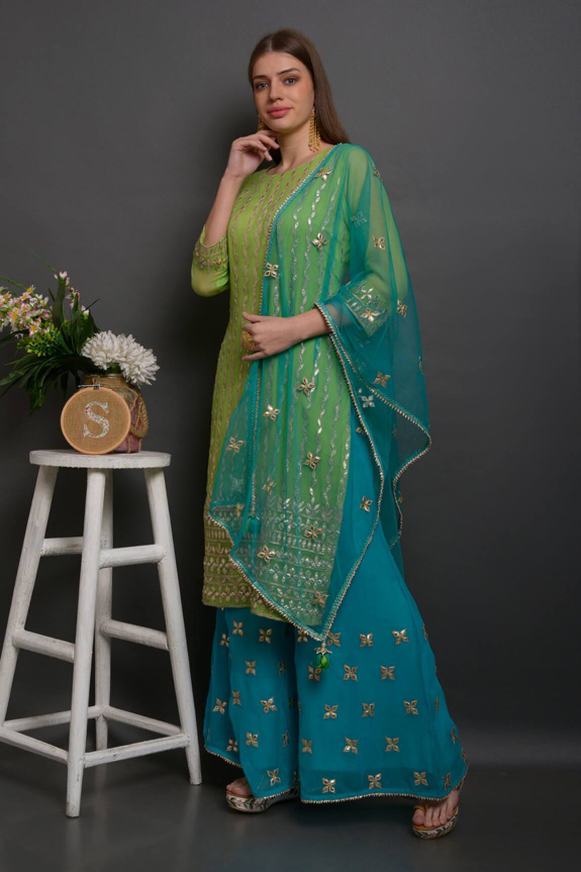 Surabhi Arya Hand Embroidered Kurta Set 