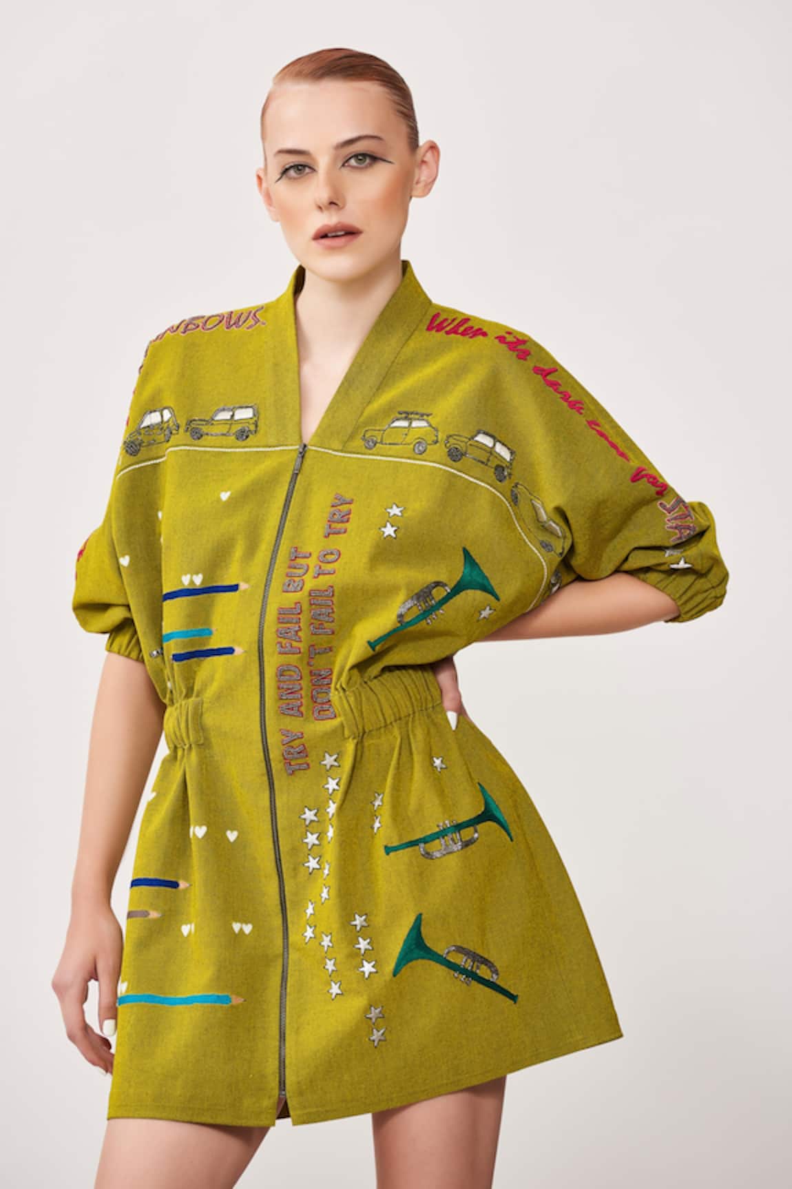 Shahin Mannan Over The Rainbow Jacket Dress