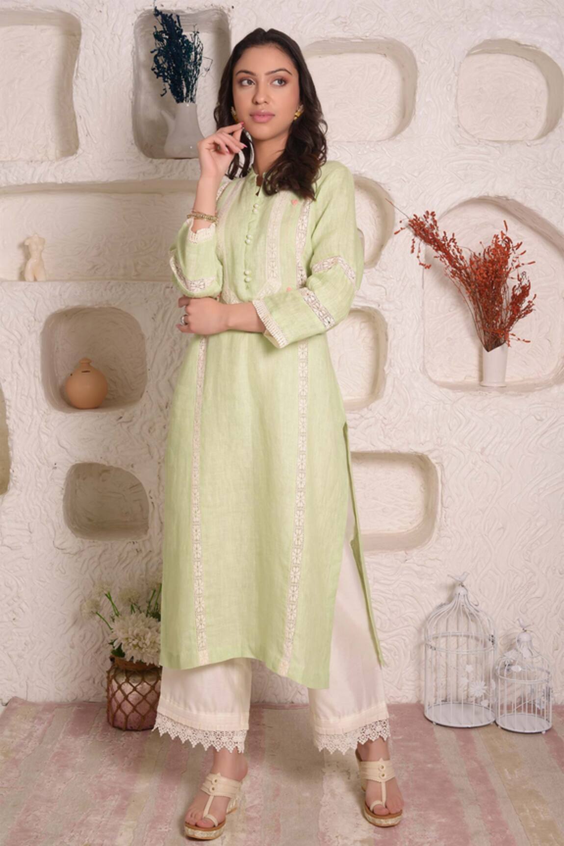 Surabhi Arya Linen Kurta & Palazzo Set 