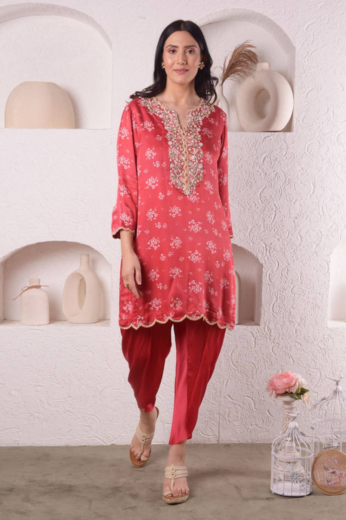 Surabhi Arya Printed Kurta & Tulip Pant Set