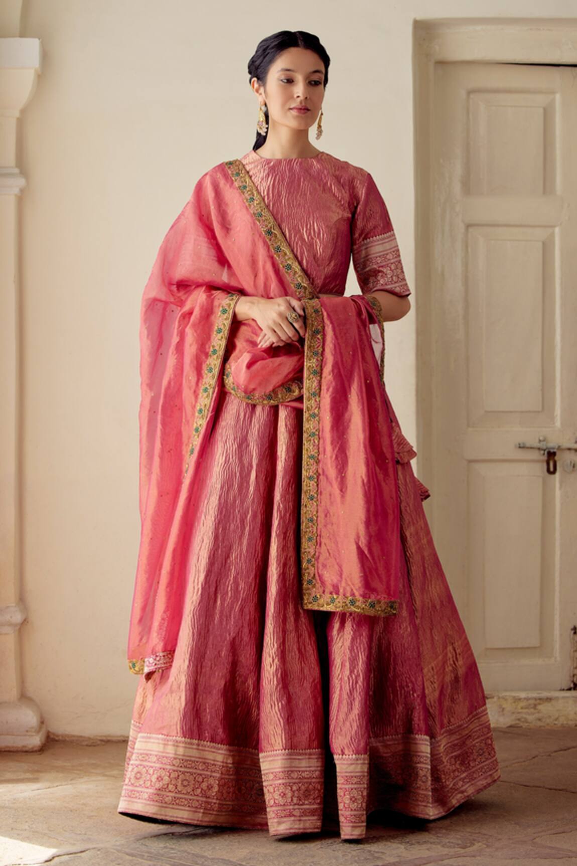 Mimamsaa Sampadaa Tissue Woven Dupatta