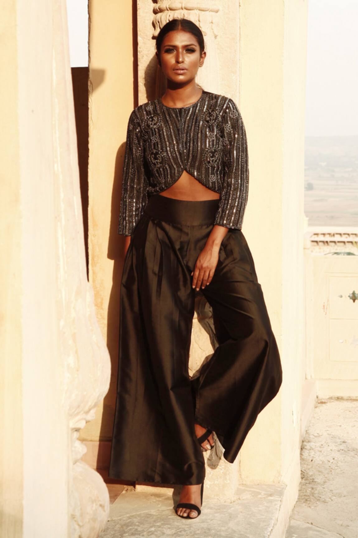 Samatvam By Anjali Bhaskar Embroidered Pant Set