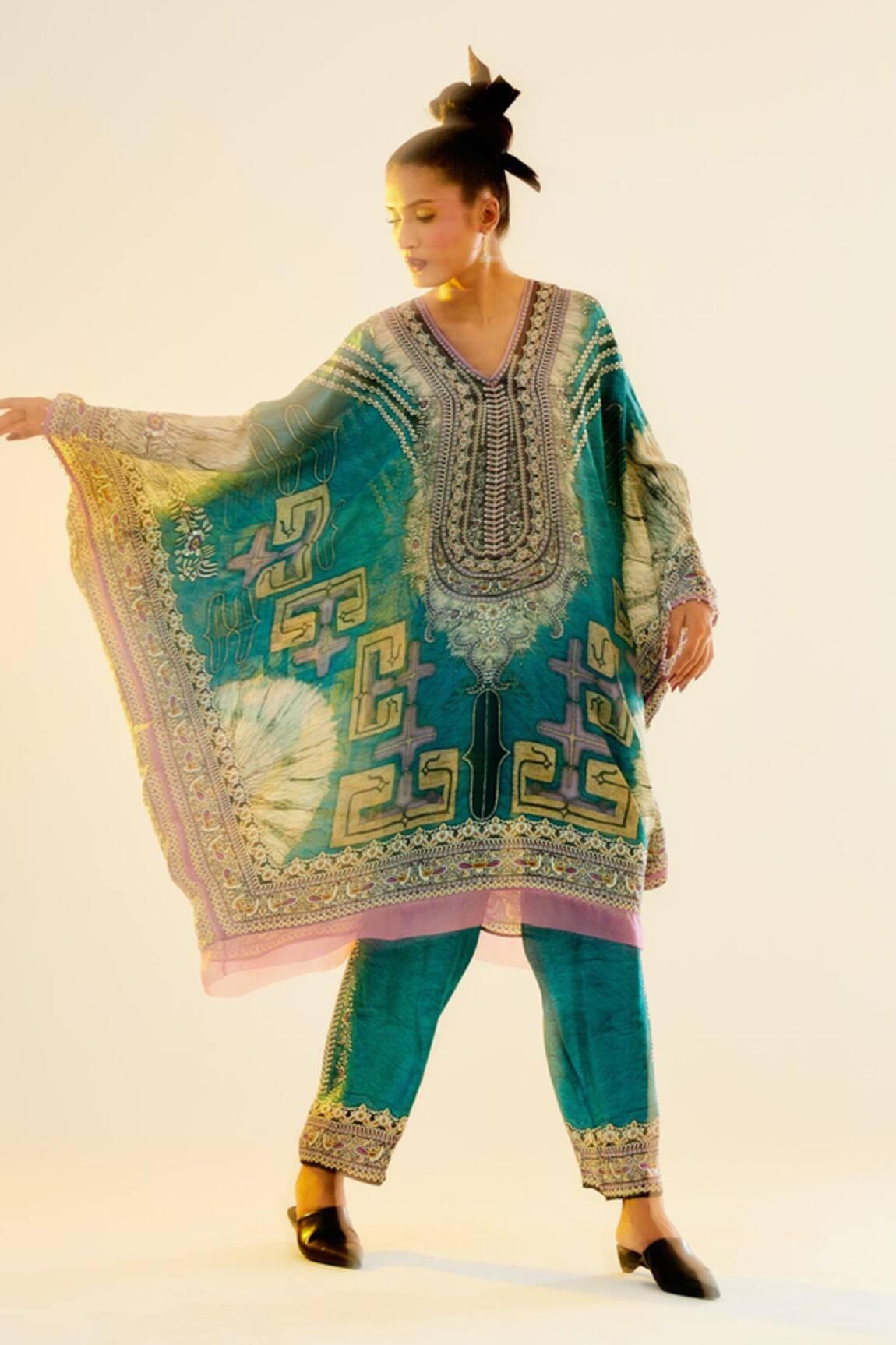 Rajdeep Ranawat Helen Silk Kaftan Tunic 