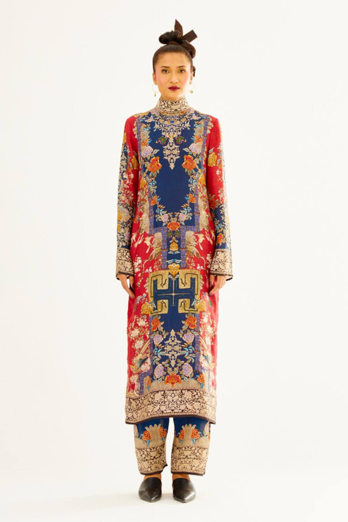 Rajdeep Ranawat Permaz Printed Hem Palazzo 