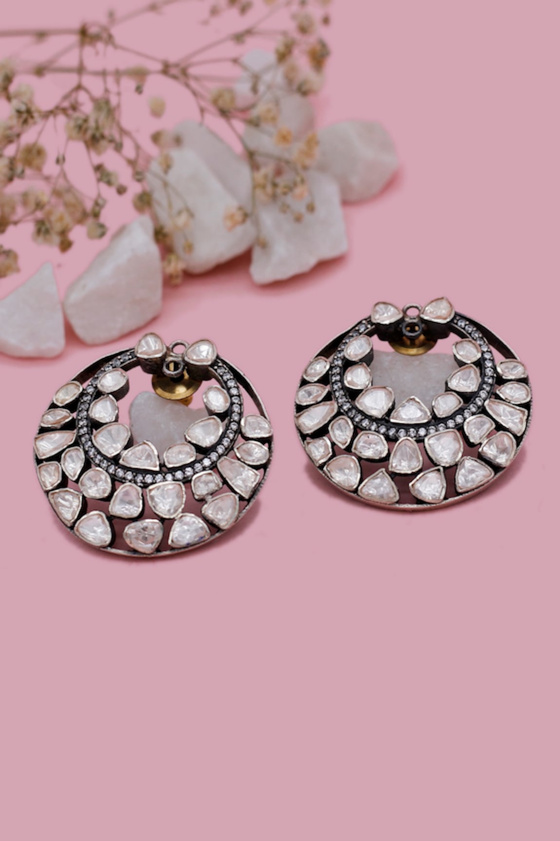 Sangeeta Boochra X Deme Margat Moissanite Embellished Earrings