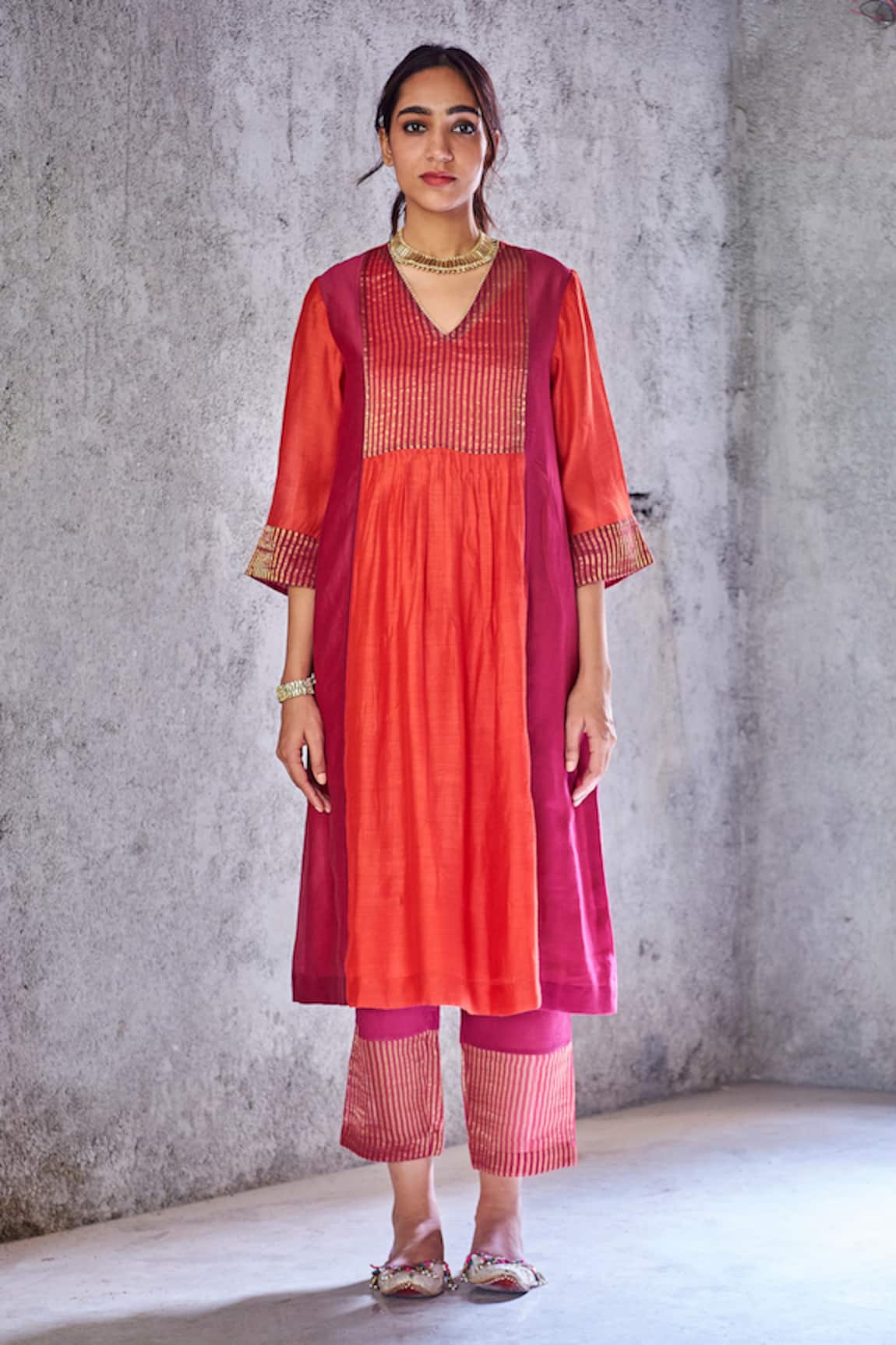 Shivani Bhargava Handwoven Chanderi Kurta