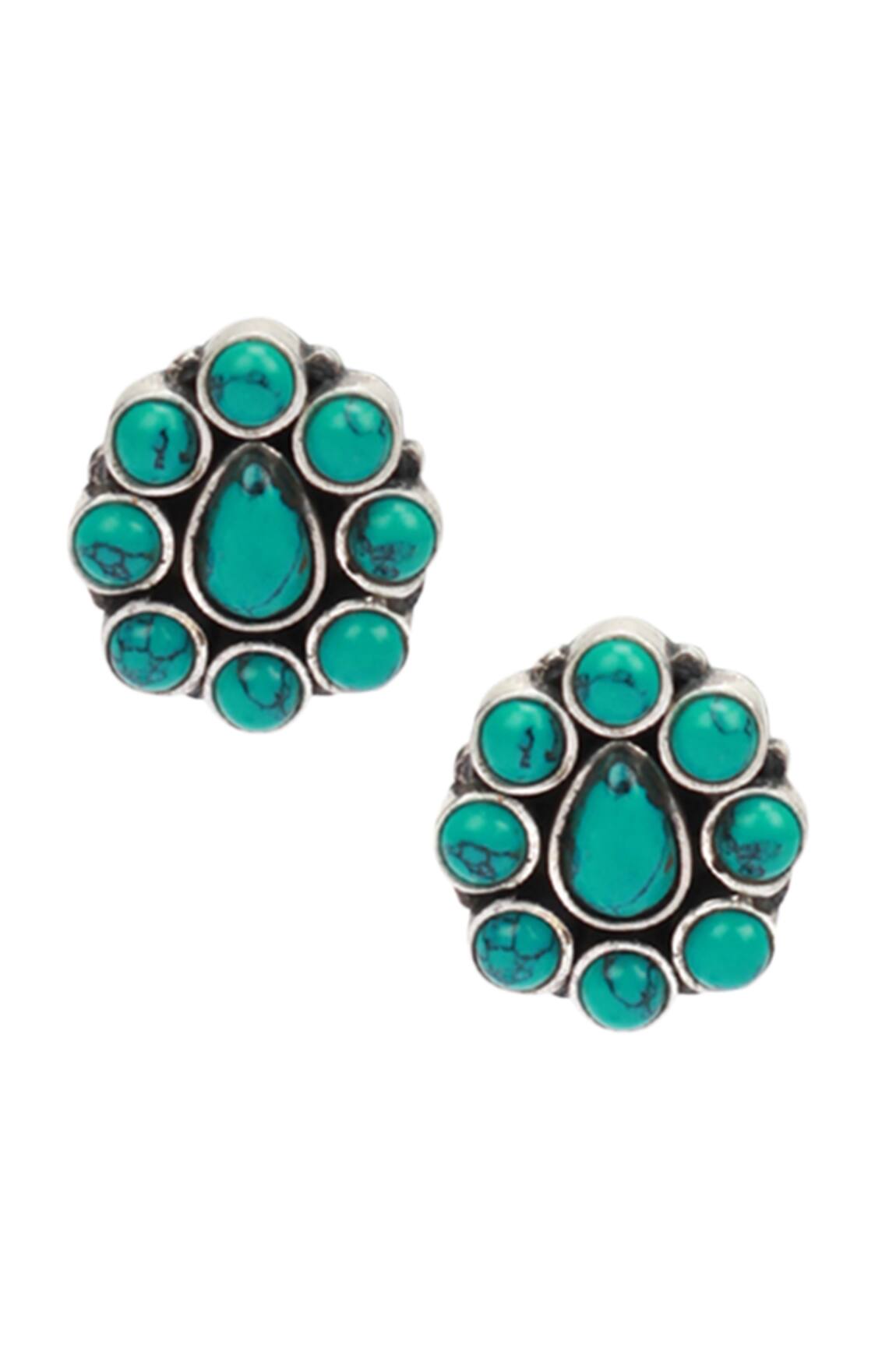 Sangeeta Boochra Floral Stone Studs