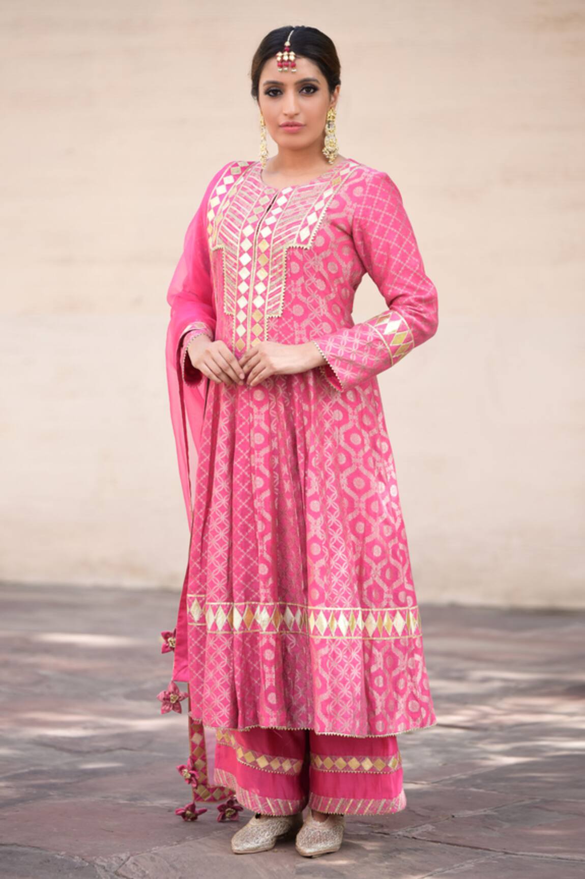 Simar Dugal Printed Anarkali  Set 