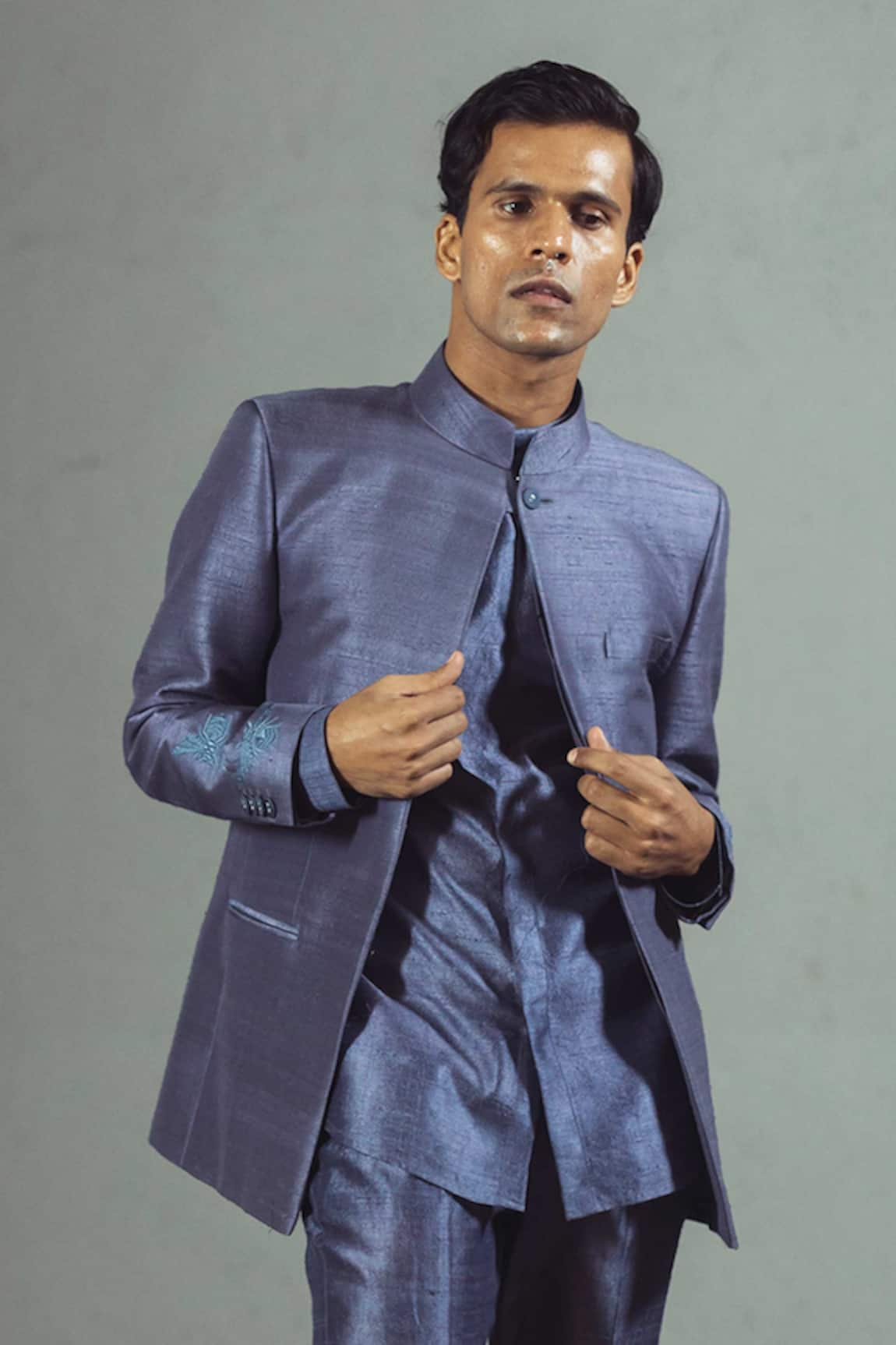 Mitesh Lodha Silk Bandhgala