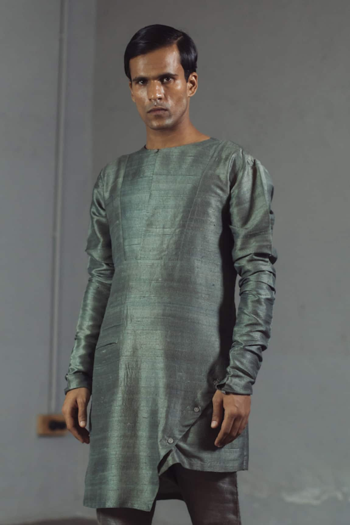 Mitesh Lodha Silk Asymmetric Kurta