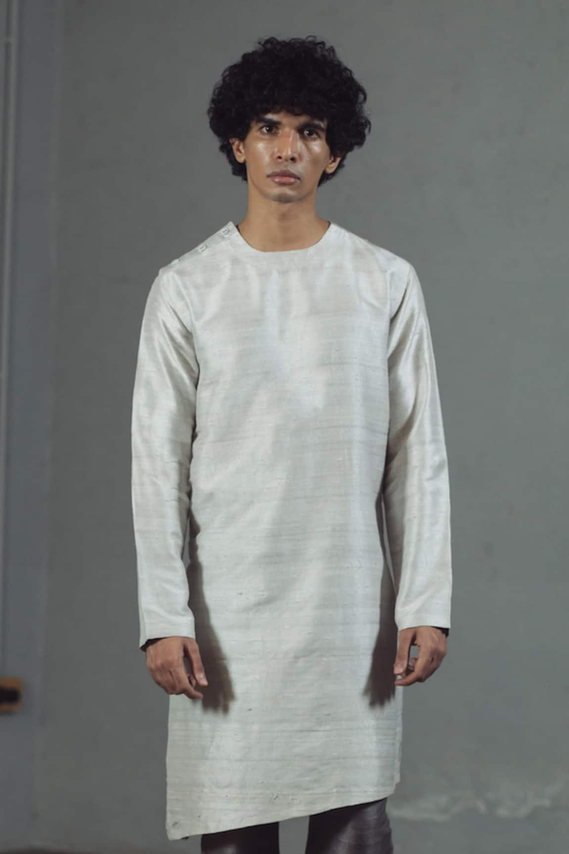 Mitesh Lodha Silk Asymmetric Kurta