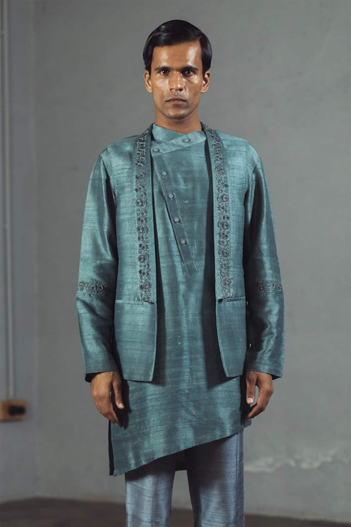 Mitesh Lodha Silk Nehru Jacket