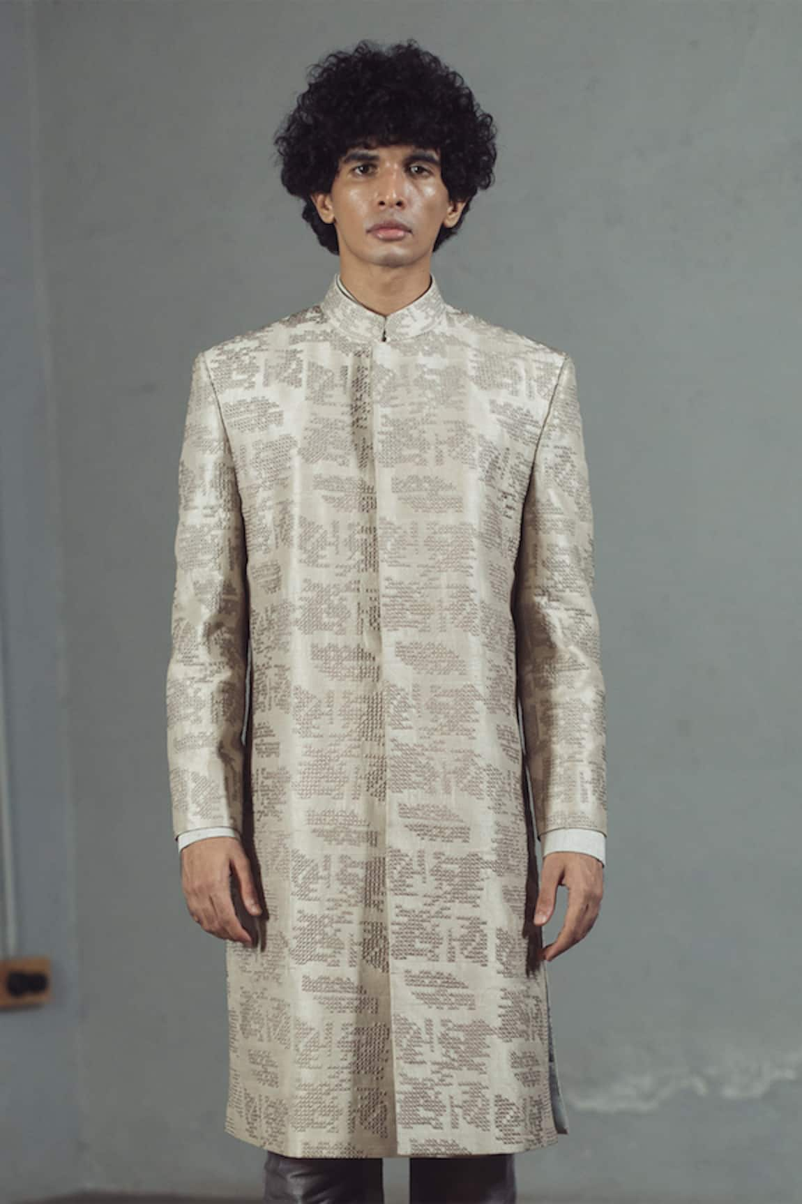 Mitesh Lodha Silk Embroidered Sherwani