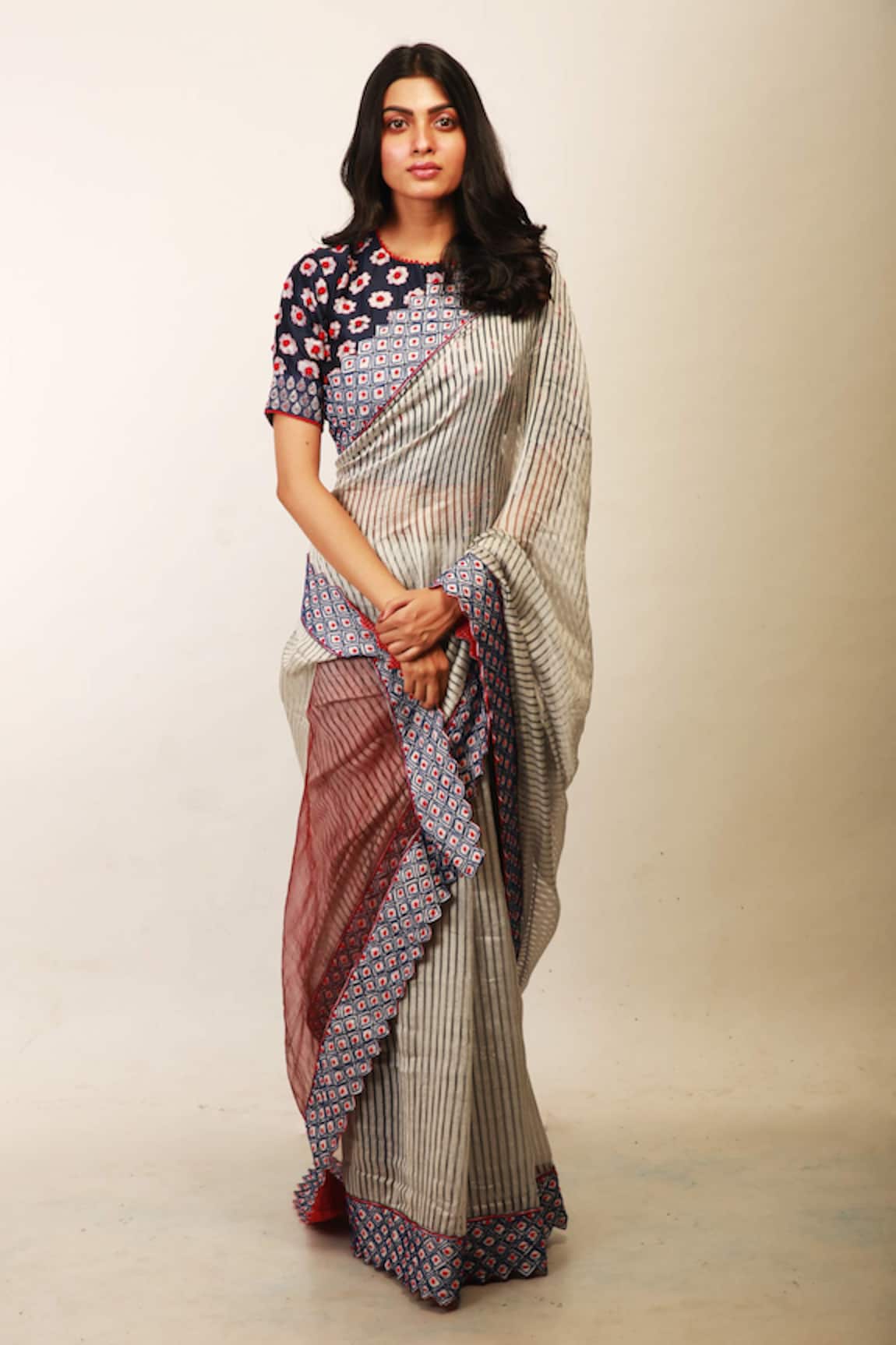 Soumodeep Dutta Handwoven Silk Saree