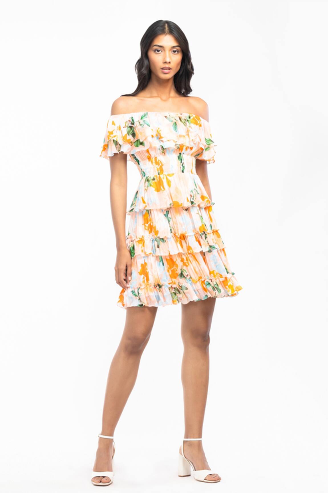 Mandira Wirk Resort Floral Print Dress