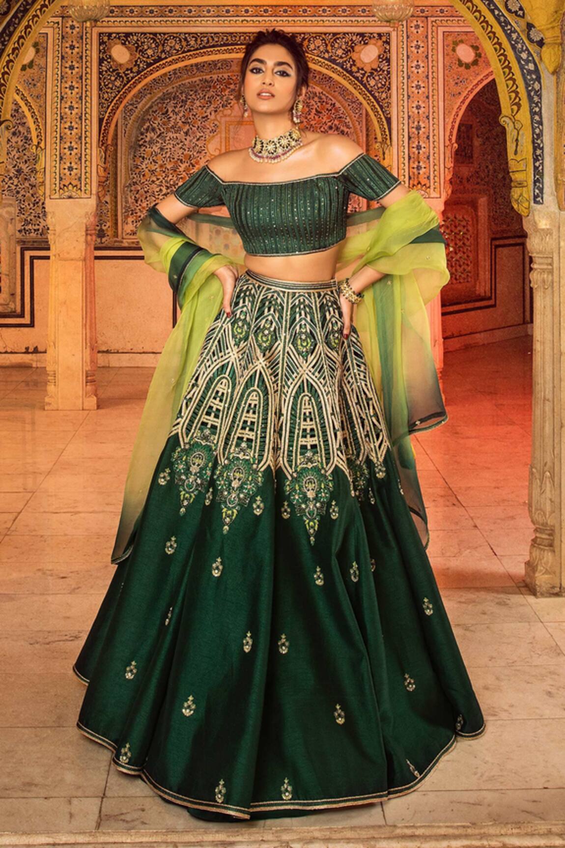 Supria Munjal Chanderi Bridal Lehenga Set