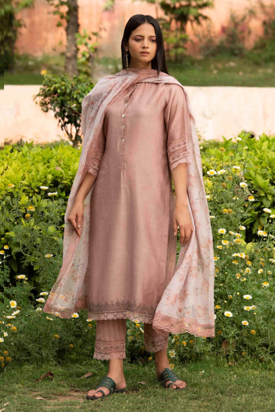 Priti Prashant Handwoven Kurta Set