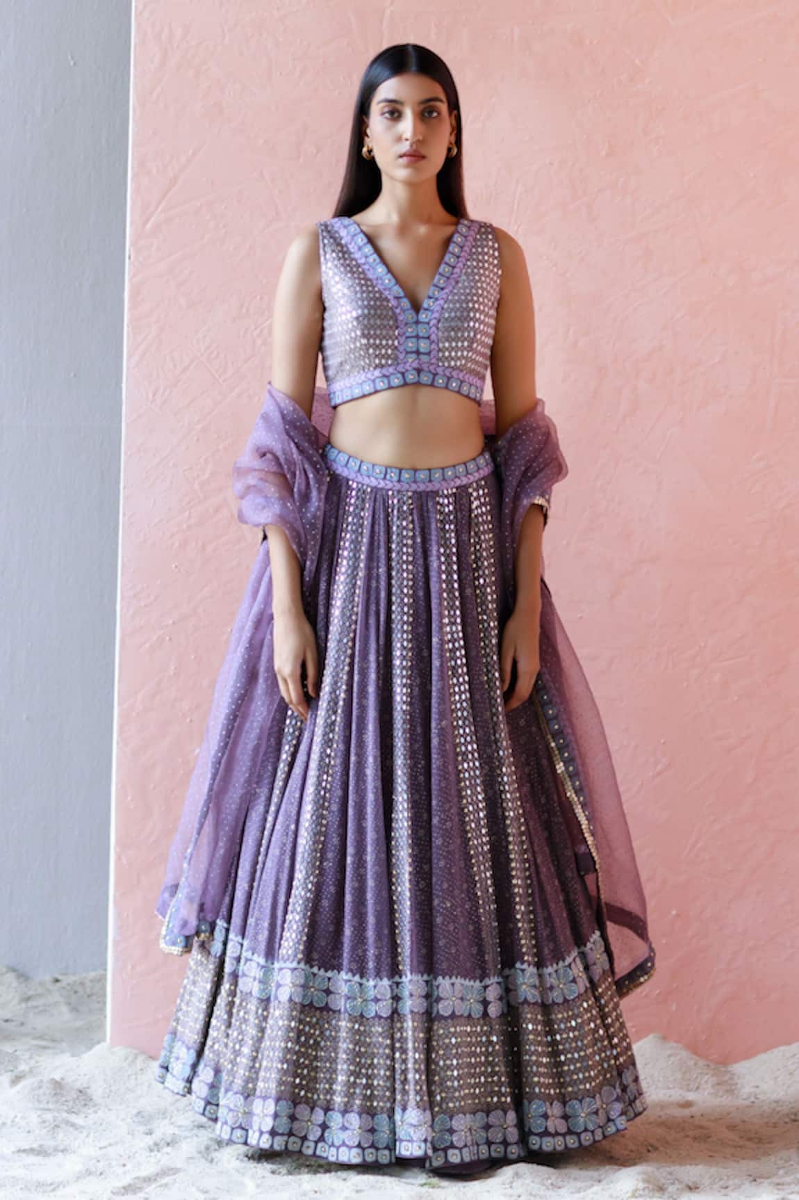 Surbhi Gupta Printed Lehenga Set