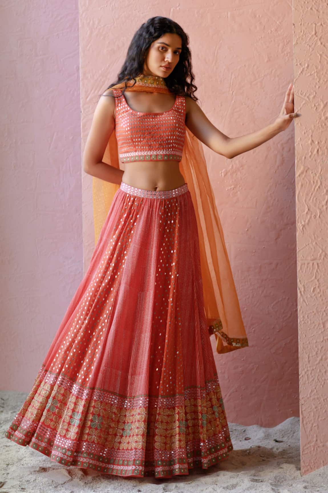 Surbhi Gupta Printed Lehenga Set
