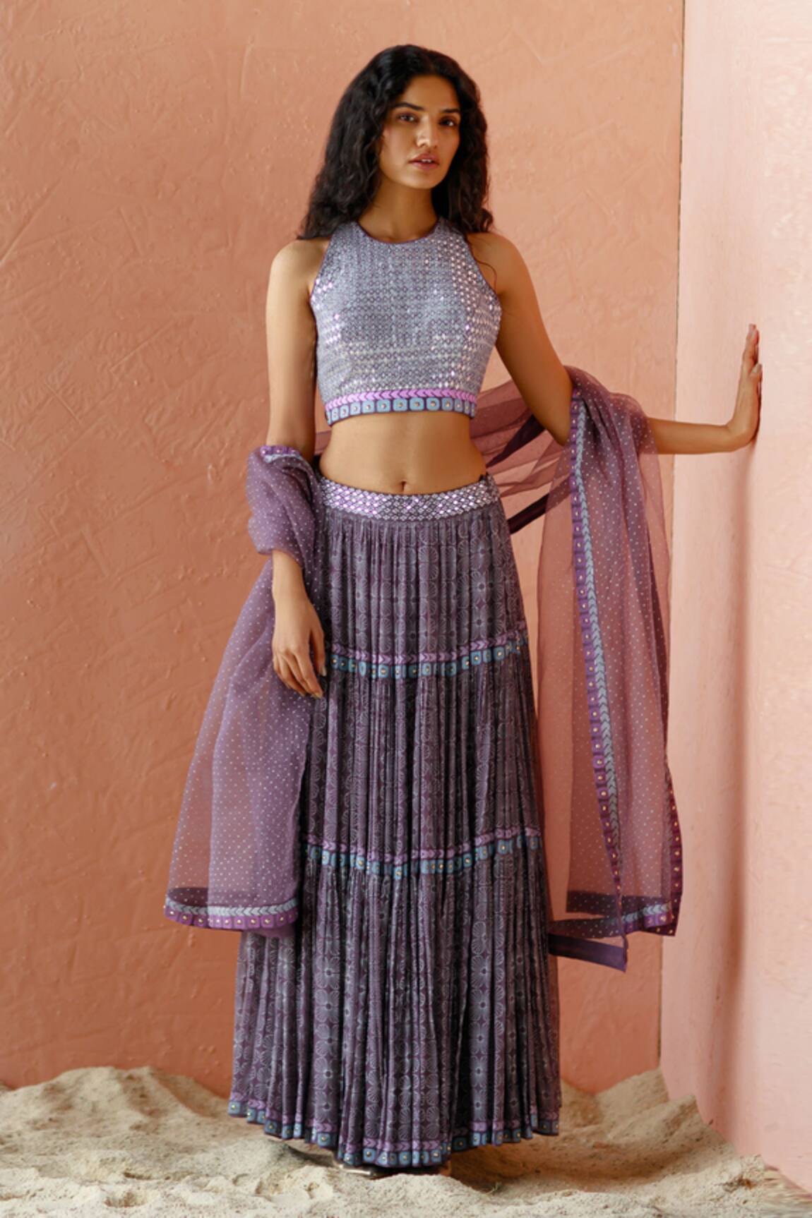 Surbhi Gupta Printed Lehenga Set