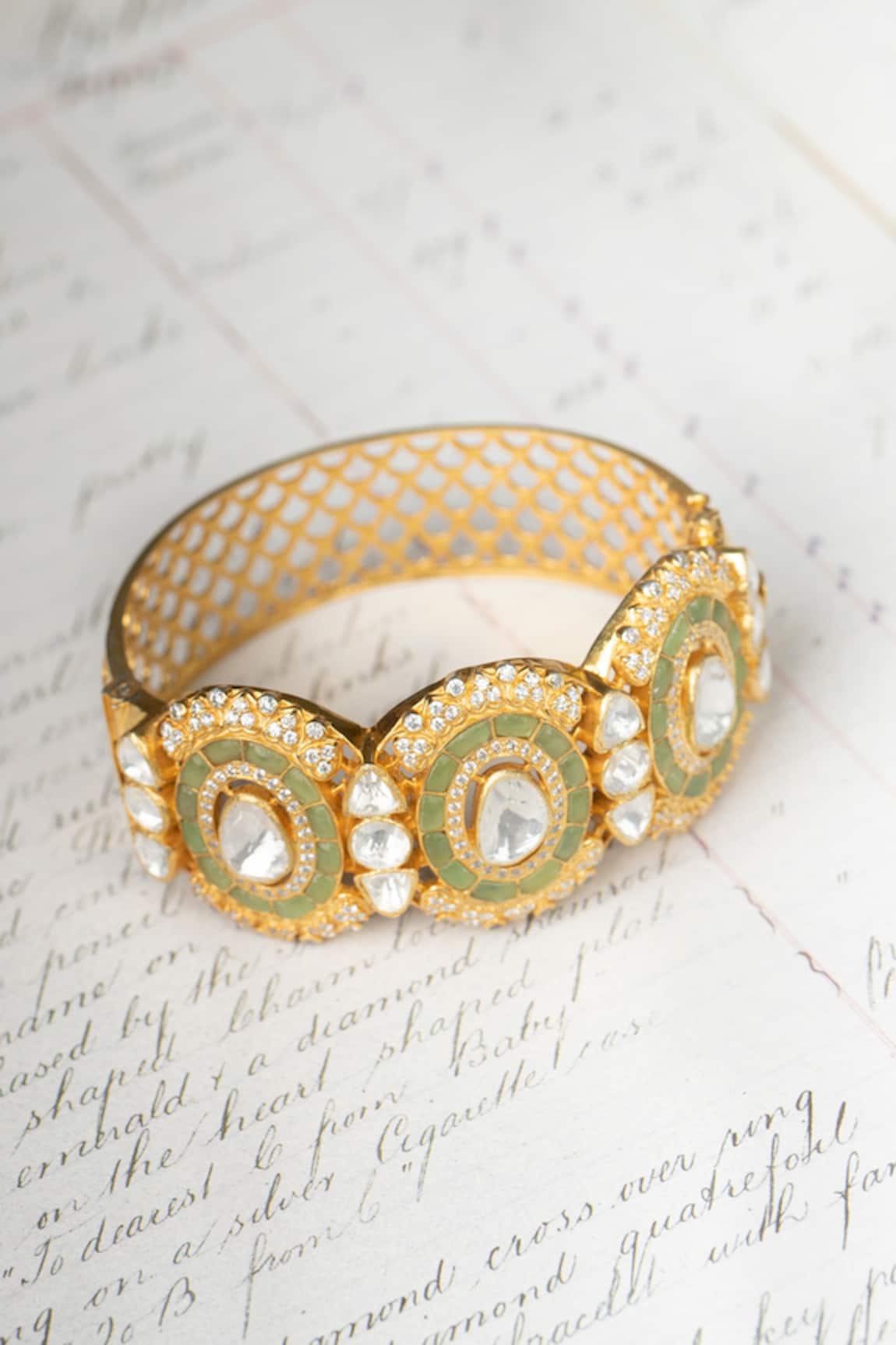 Osvag India Polki Embellished Bangle 