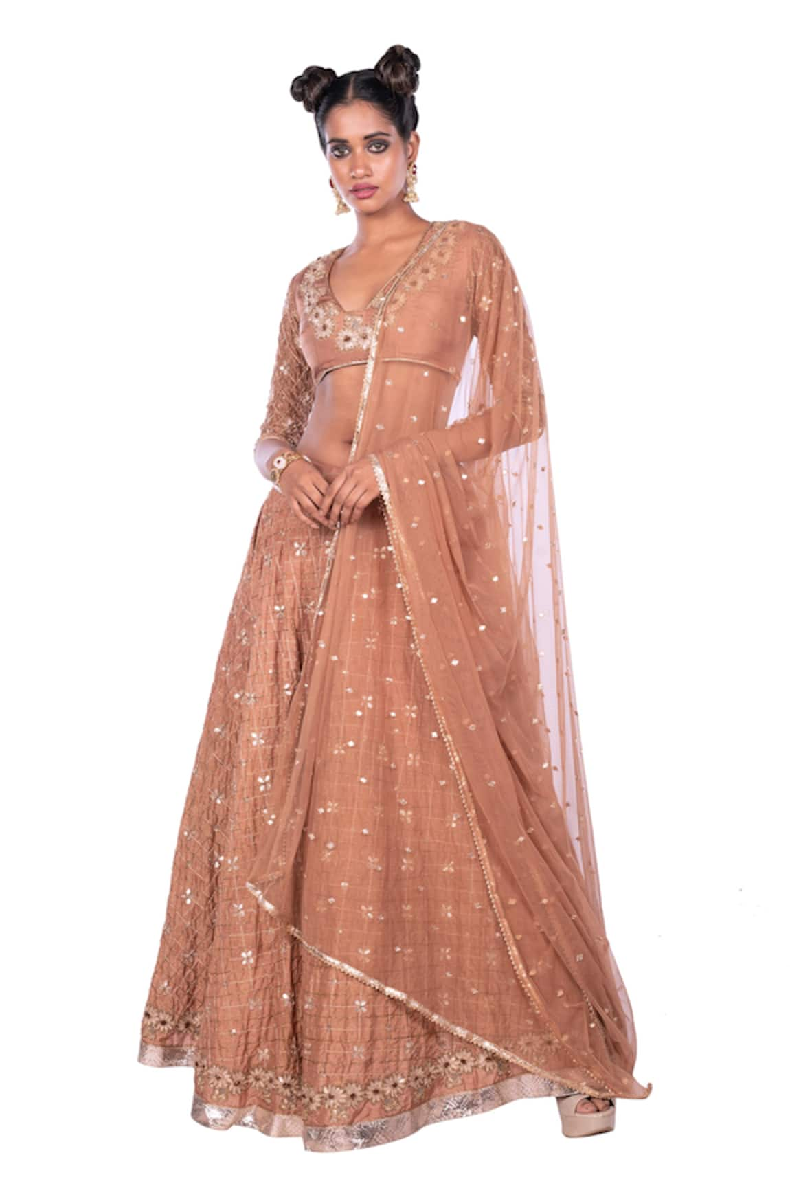 Debarun Silk Chanderi Lehenga Set