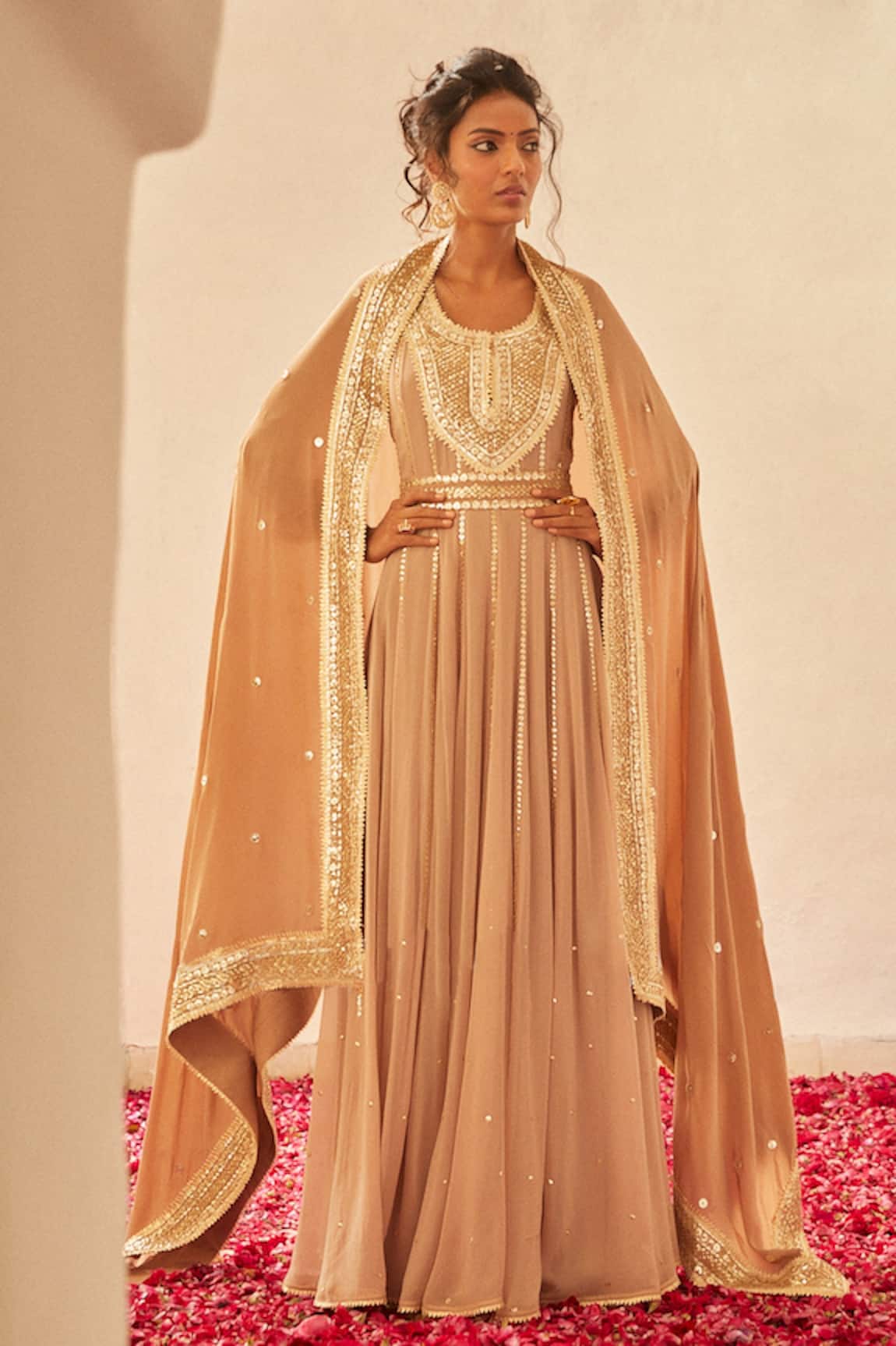 Shian Georgette Embroidered Anarkali