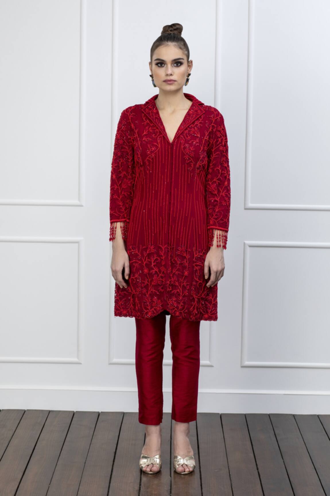 Shian Embroidered Jacket & Pant Set