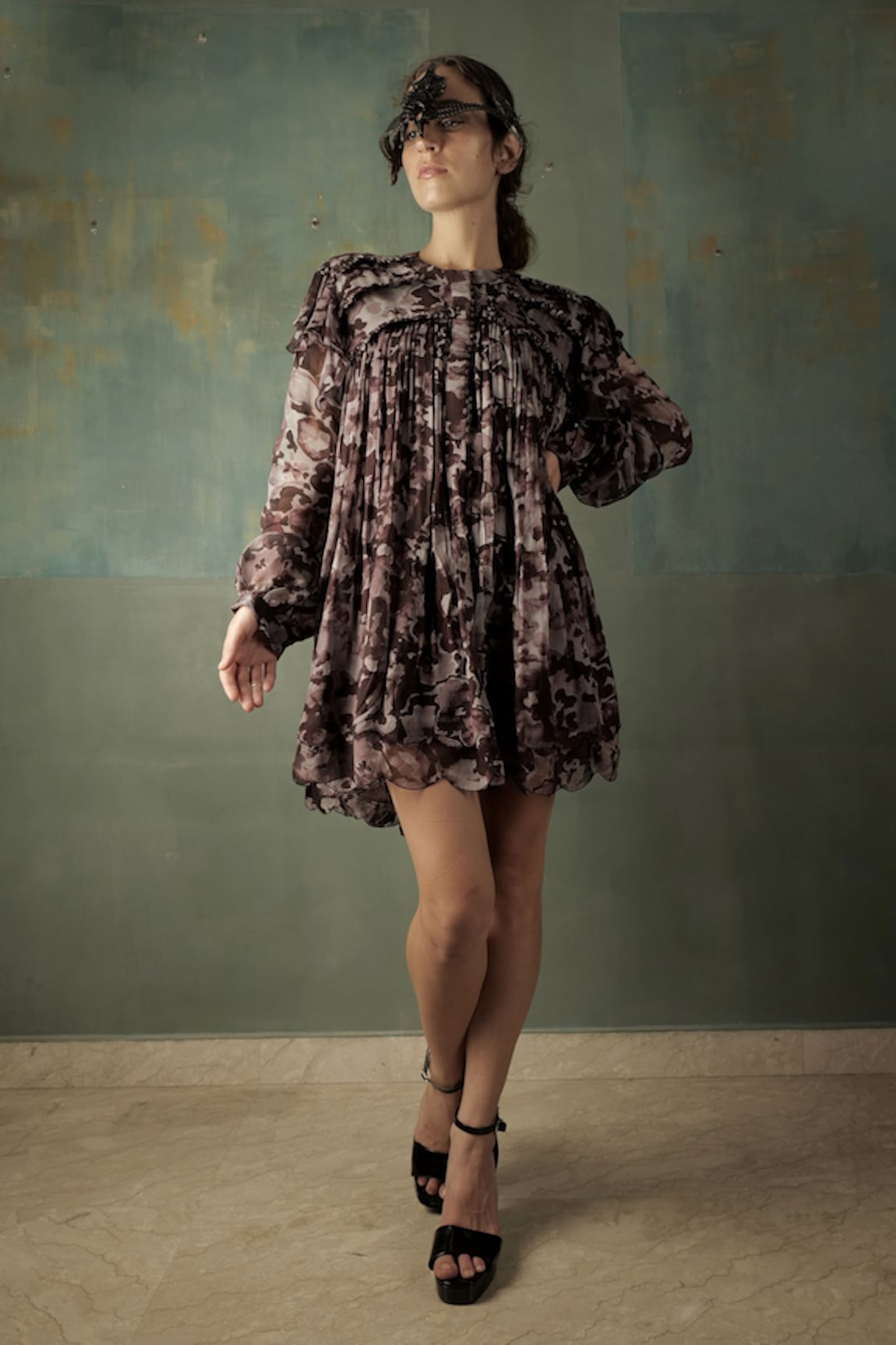 Nidhi Yasha Abstract Print Dress