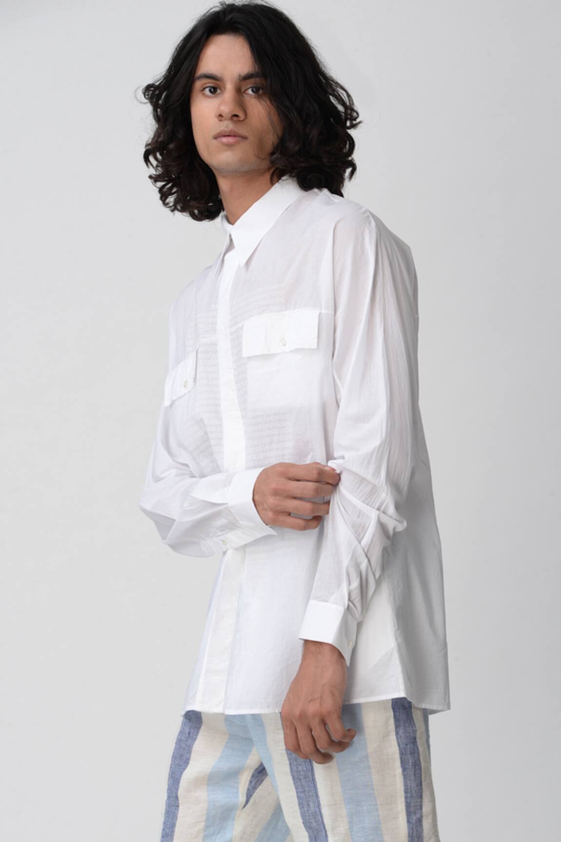 Rajesh Pratap Singh Printed Cotton Shirt 