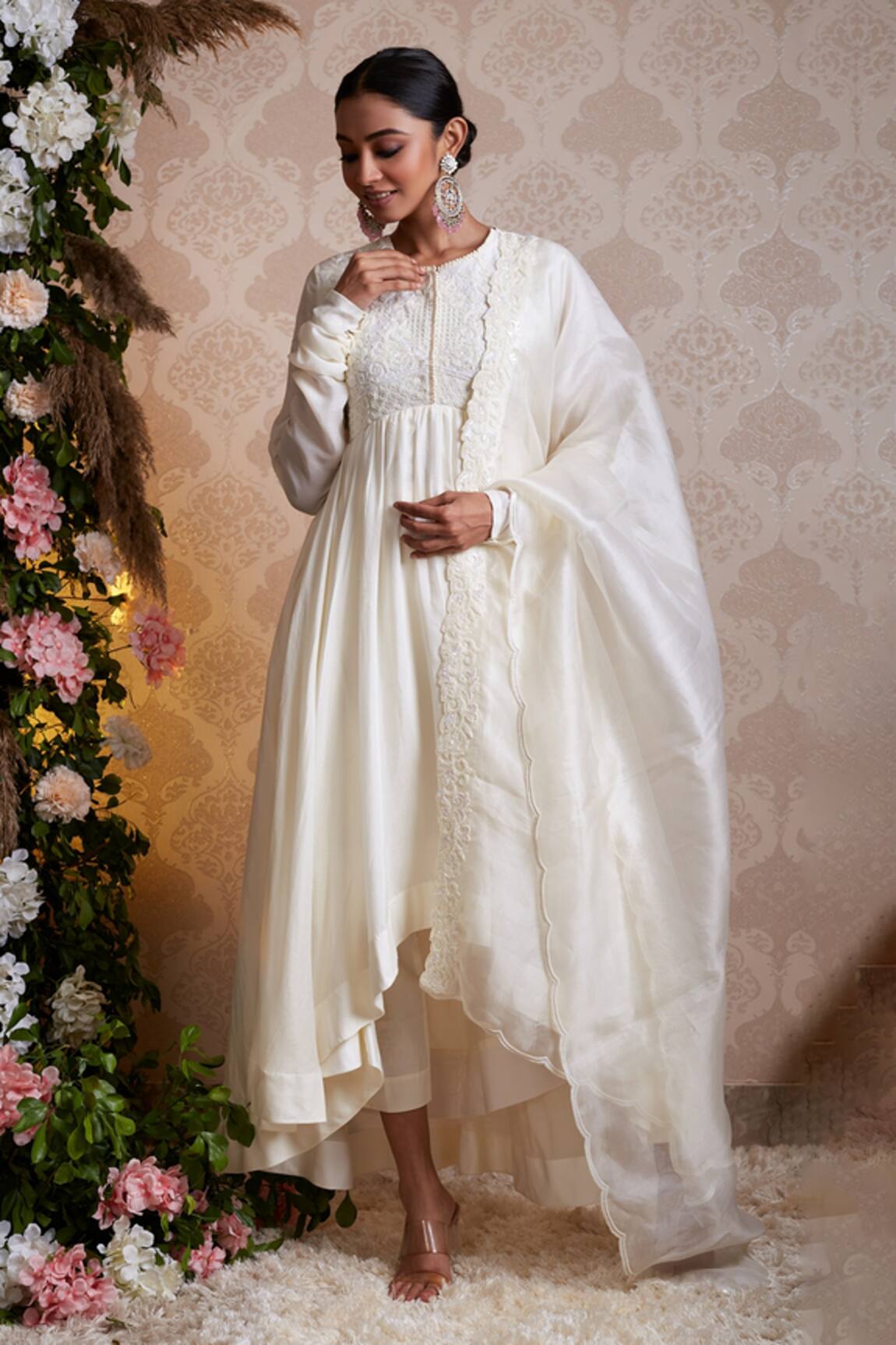 Soha By Harleen And Sona Zahra Asymmetric Anarkali Set