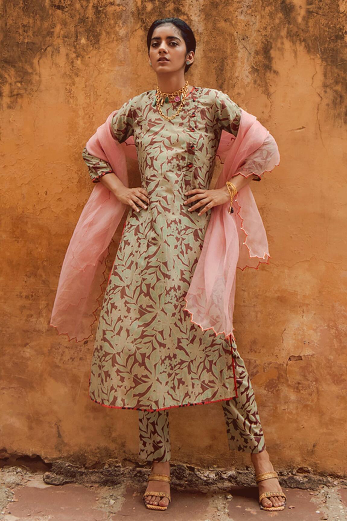 Swati Vijaivargie Printed Kurta Set 