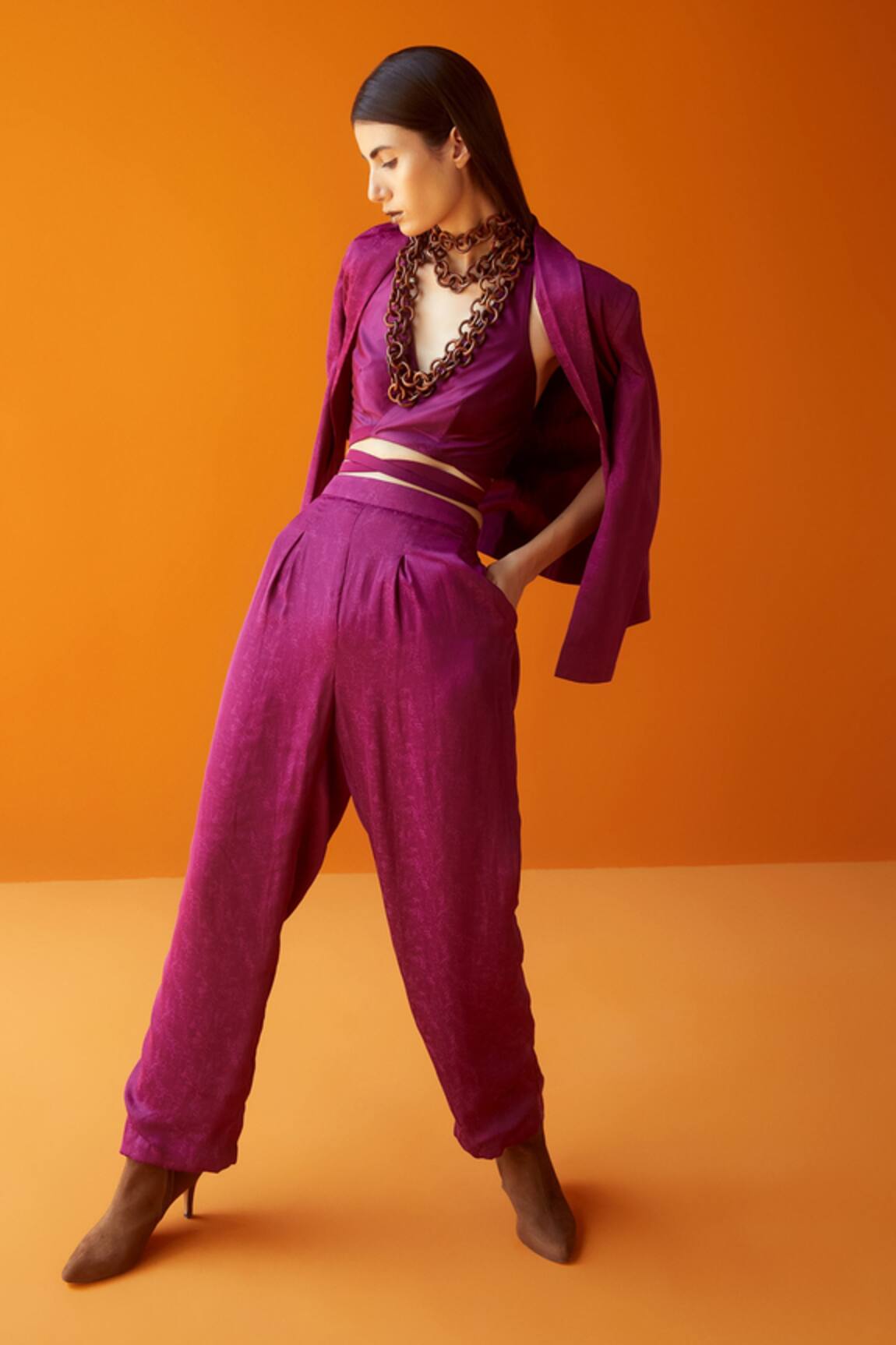 Sakshi Khetterpal Lapel Blazer & Pant Set